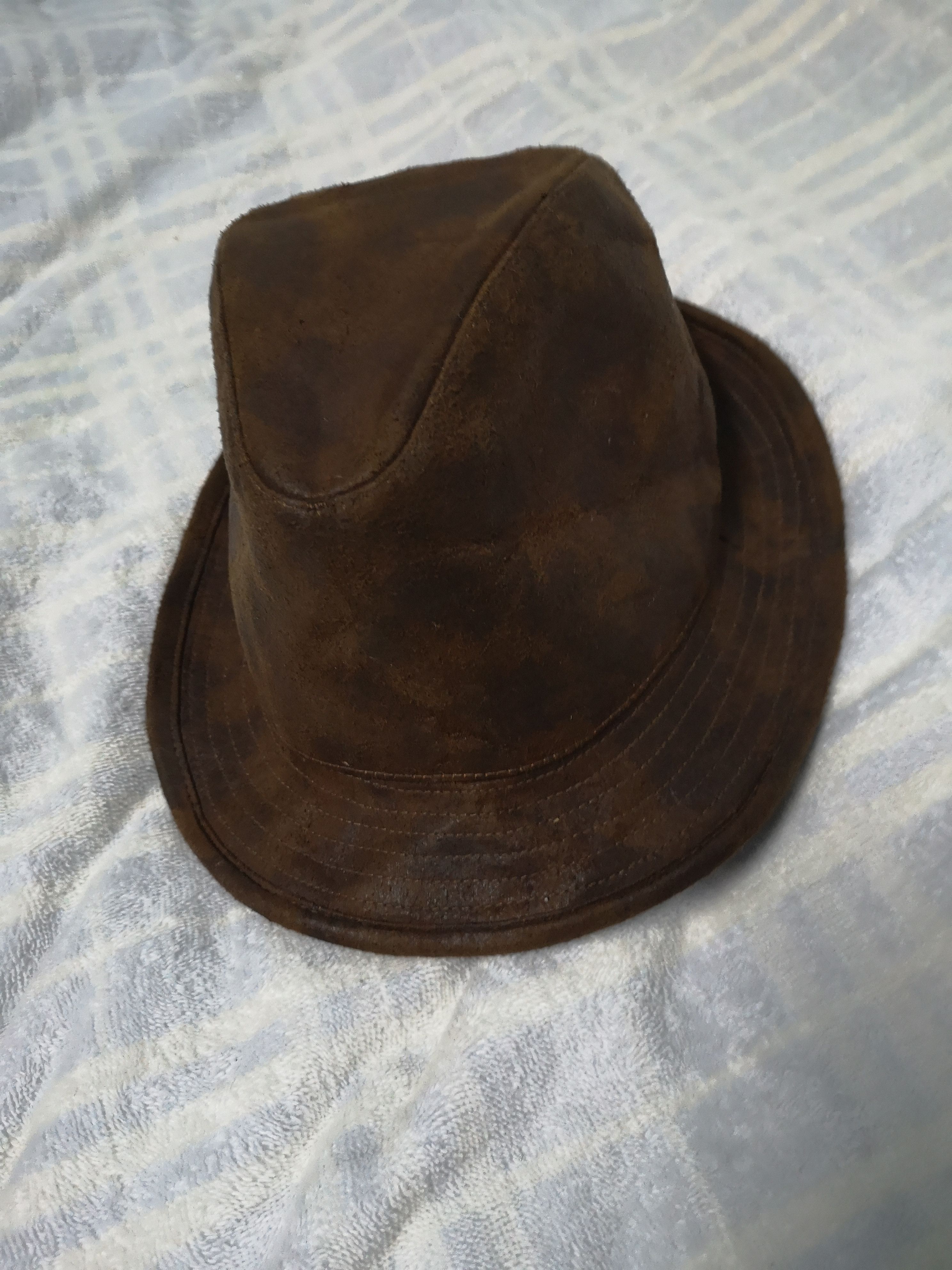 Japanese Brand × Leather × Vintage G520 VINTAGE DOWN UNDER LEATHER HAT Size ONE SIZE - 4 Thumbnail