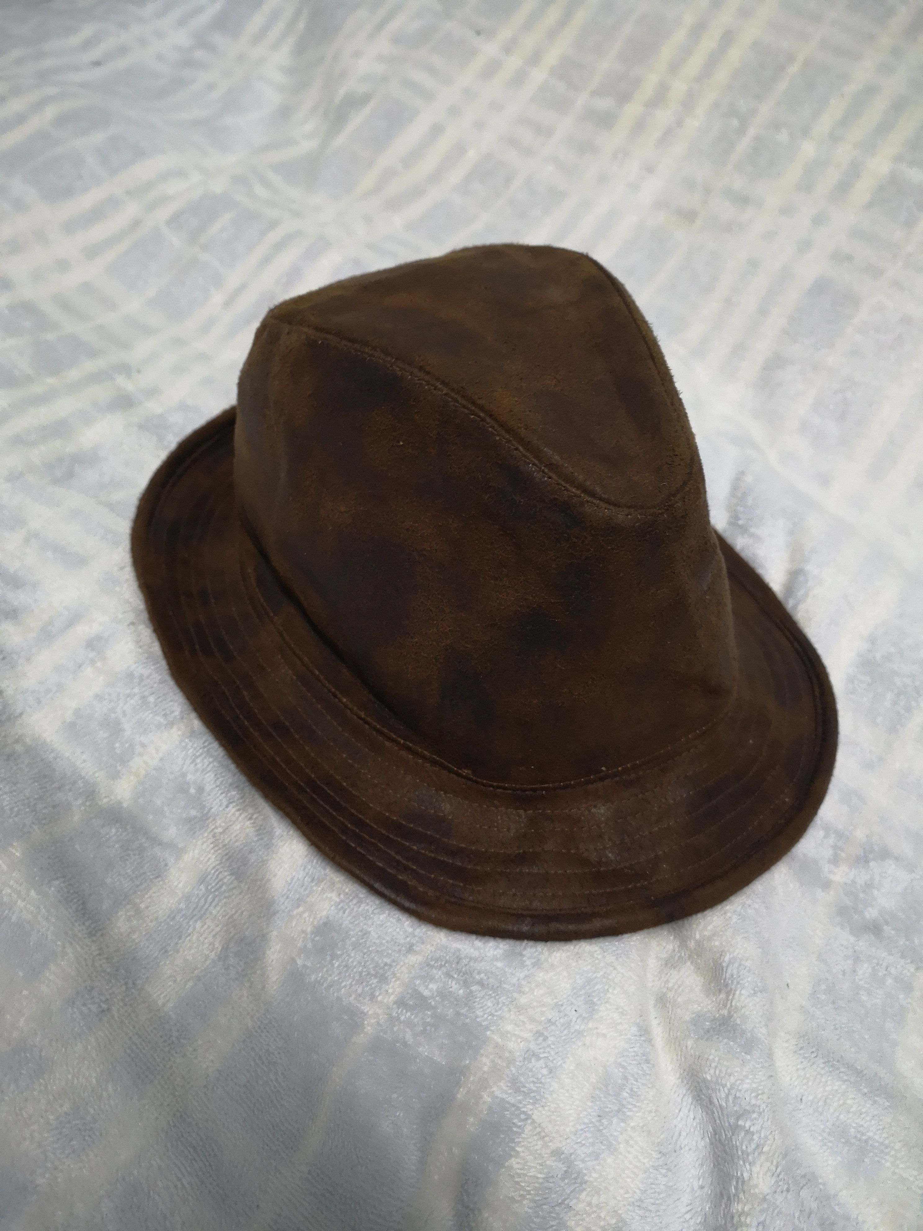 Japanese Brand × Leather × Vintage G520 VINTAGE DOWN UNDER LEATHER HAT Size ONE SIZE - 5 Thumbnail