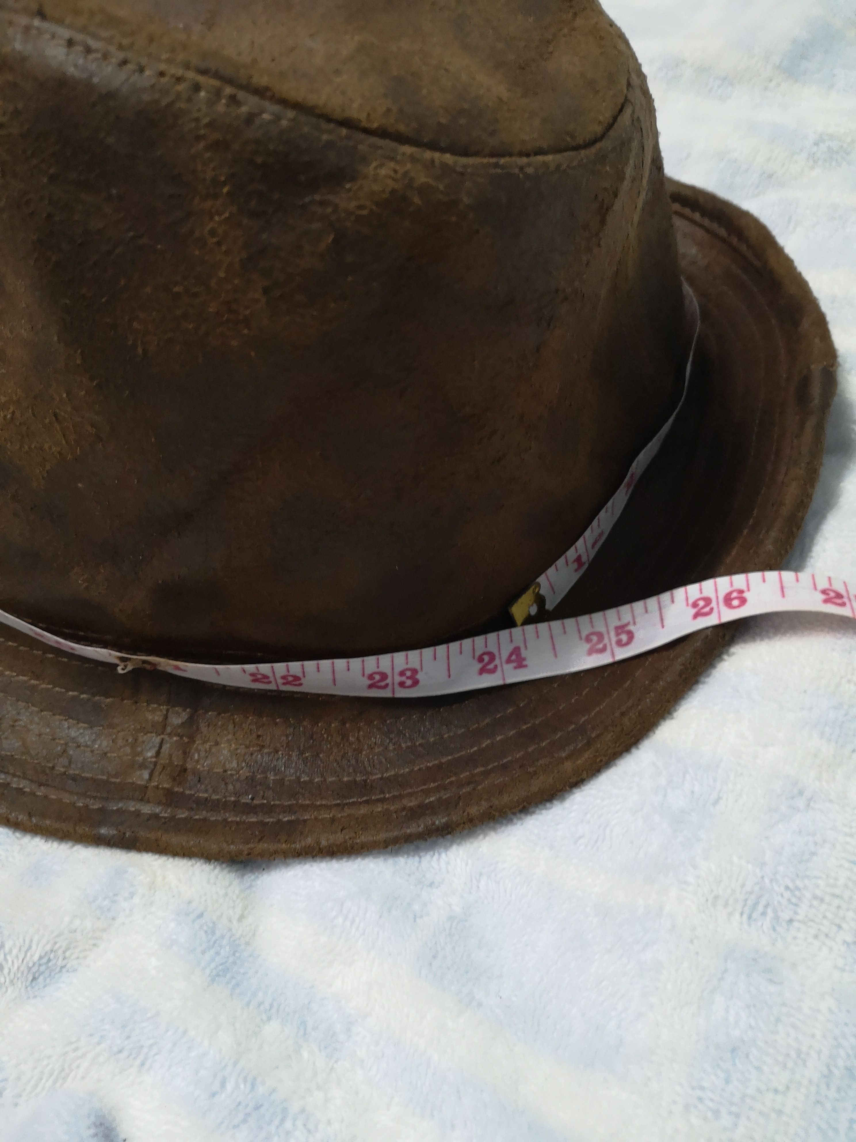 Japanese Brand × Leather × Vintage G520 VINTAGE DOWN UNDER LEATHER HAT Size ONE SIZE - 2 Thumbnail