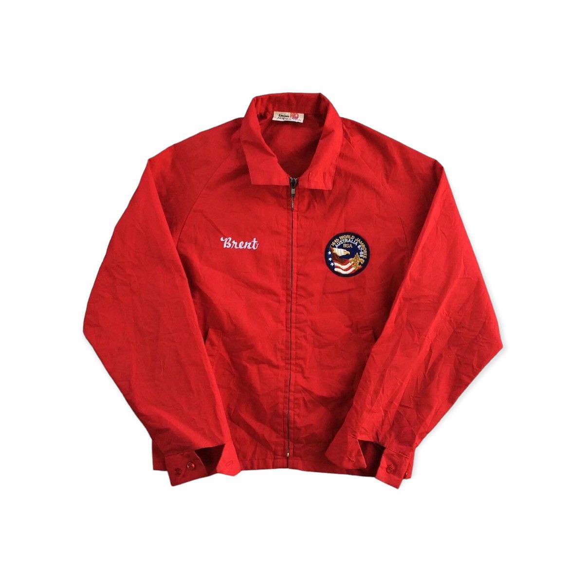 image of 80's World Jamboree Boy Scout Jacket in Red, Men's (Size Medium)