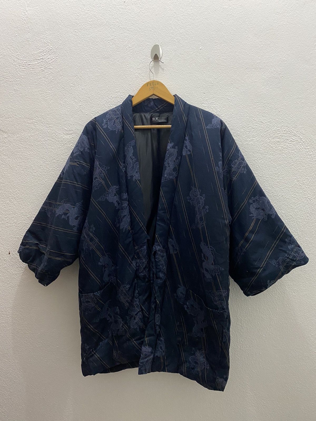 Japanese Brand 🔥KIMONO DRAGON JACKET NICE DESIGN JAPANESSE TRADITION Size US L / EU 52-54 / 3 - 2 Thumbnail