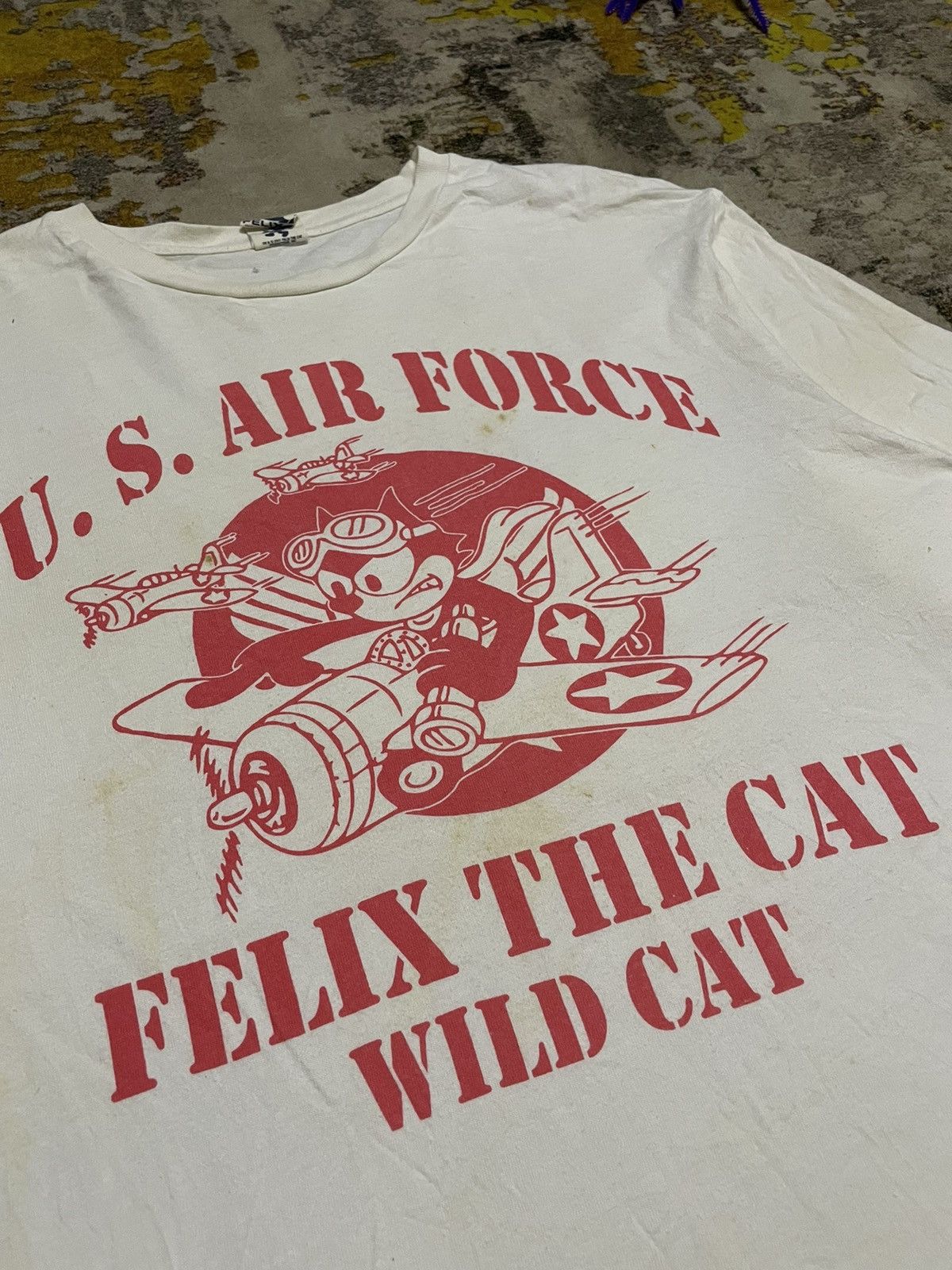 Cartoon Network Felix The Cat X usaf us air force big logo long sleeve tee Size US L / EU 52-54 / 3 - 3 Thumbnail