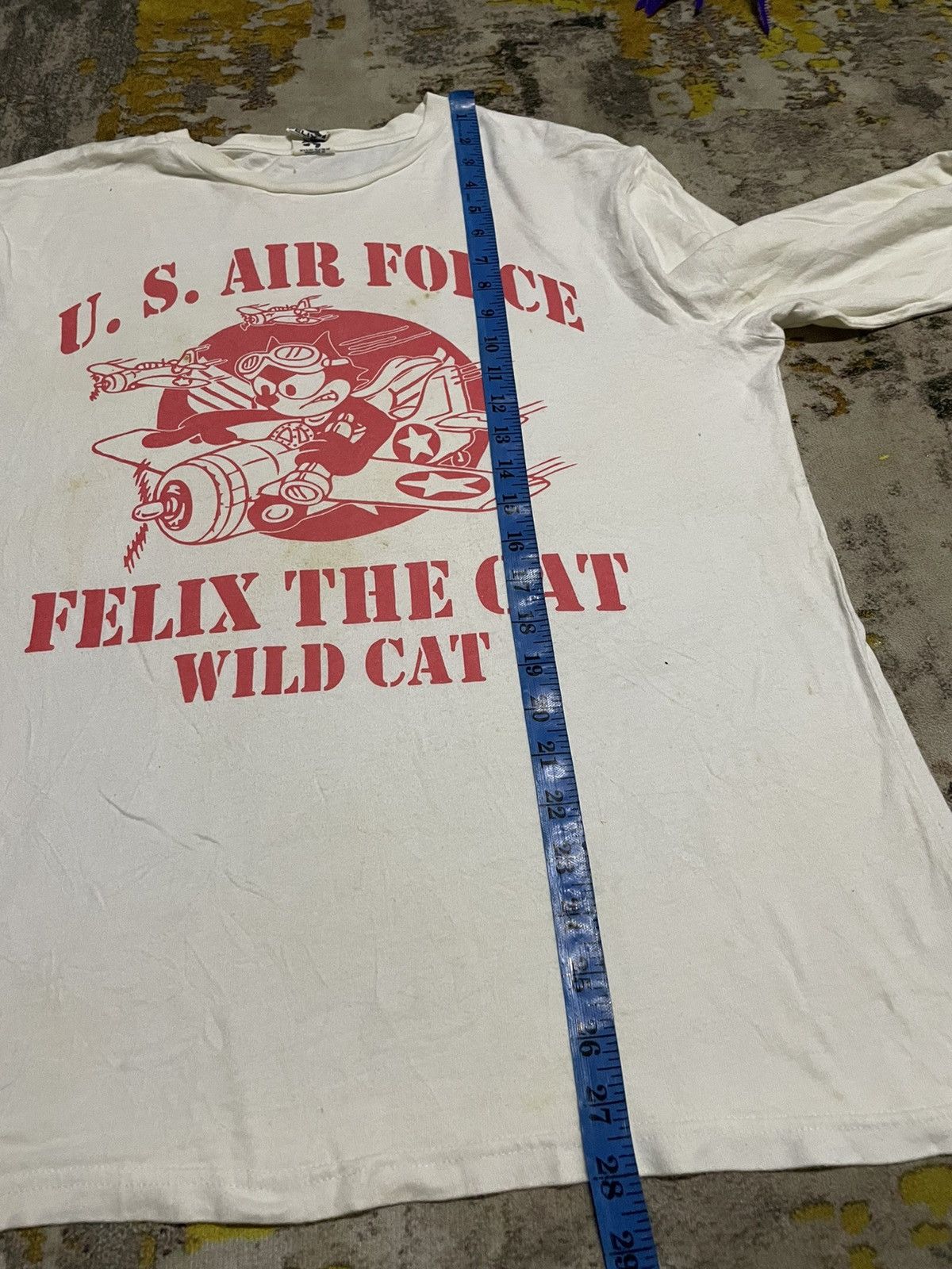 Cartoon Network Felix The Cat X usaf us air force big logo long sleeve tee Size US L / EU 52-54 / 3 - 7 Thumbnail