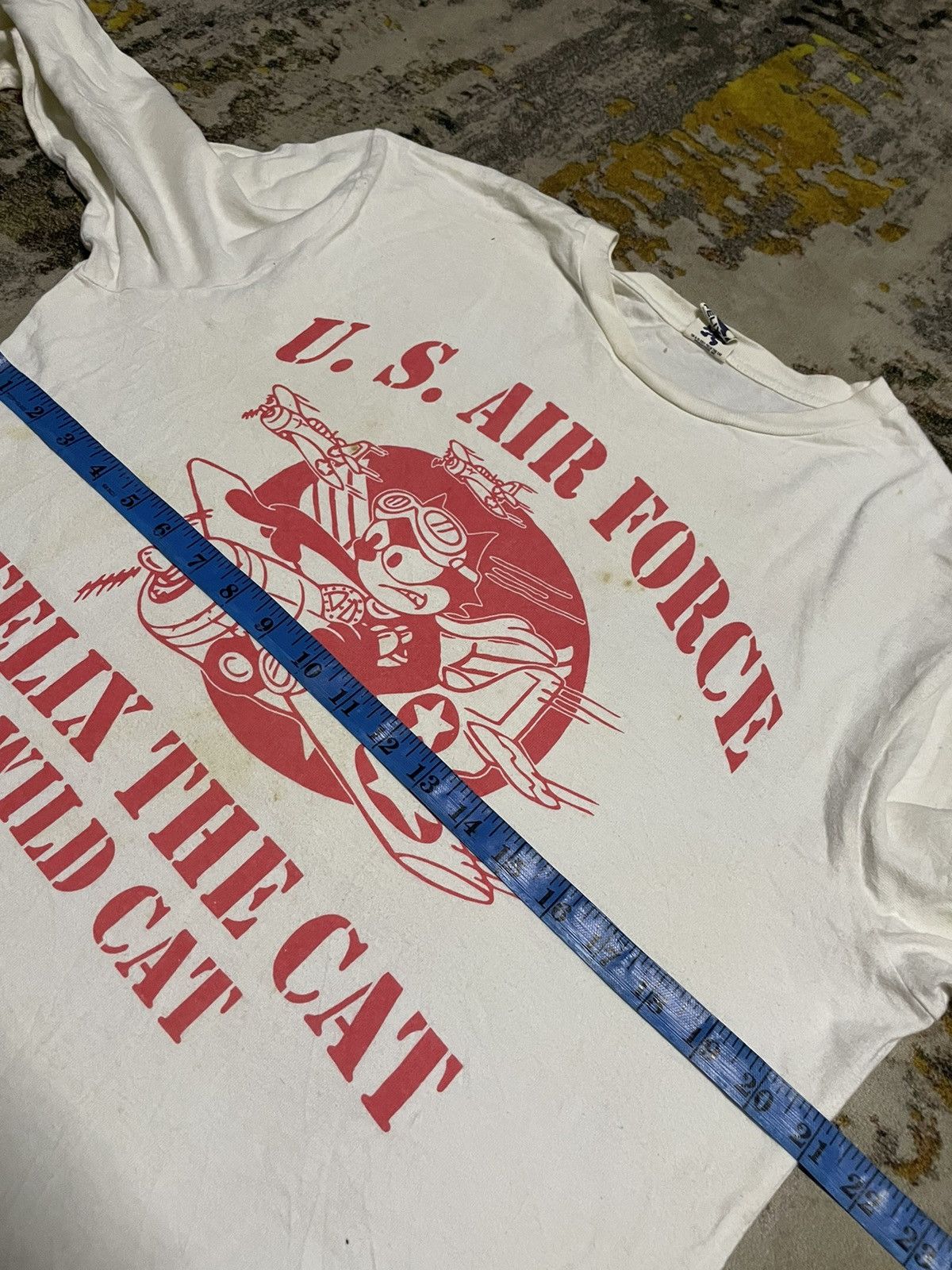 Cartoon Network Felix The Cat X usaf us air force big logo long sleeve tee Size US L / EU 52-54 / 3 - 6 Thumbnail