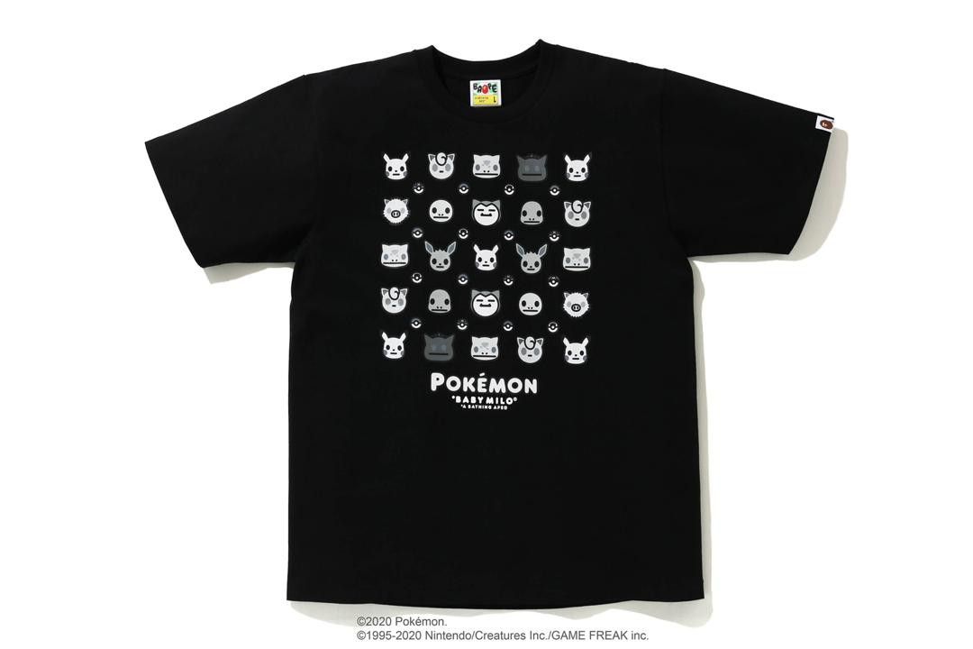 BAPE x Pokemon Monotone Ape Head Tee #2 White