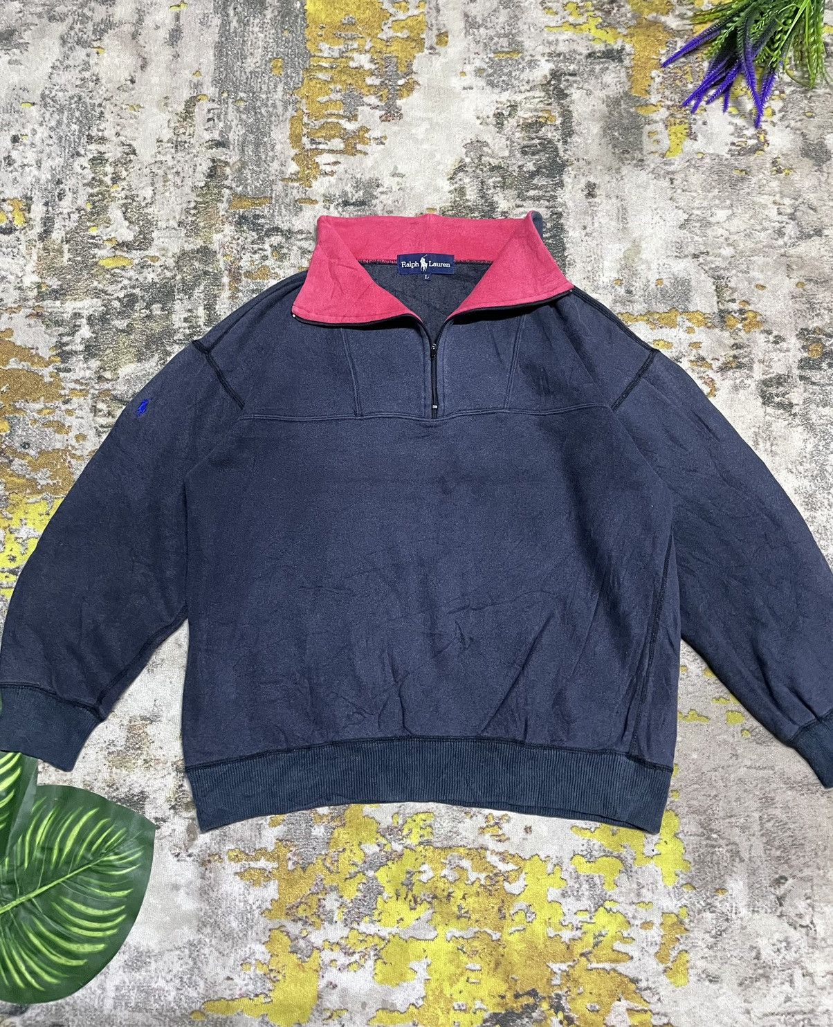 Polo Ralph Lauren Vintage Polo Ralph Lauren half zipper sweetshirts Size US L / EU 52-54 / 3 - 1 Thumbnail