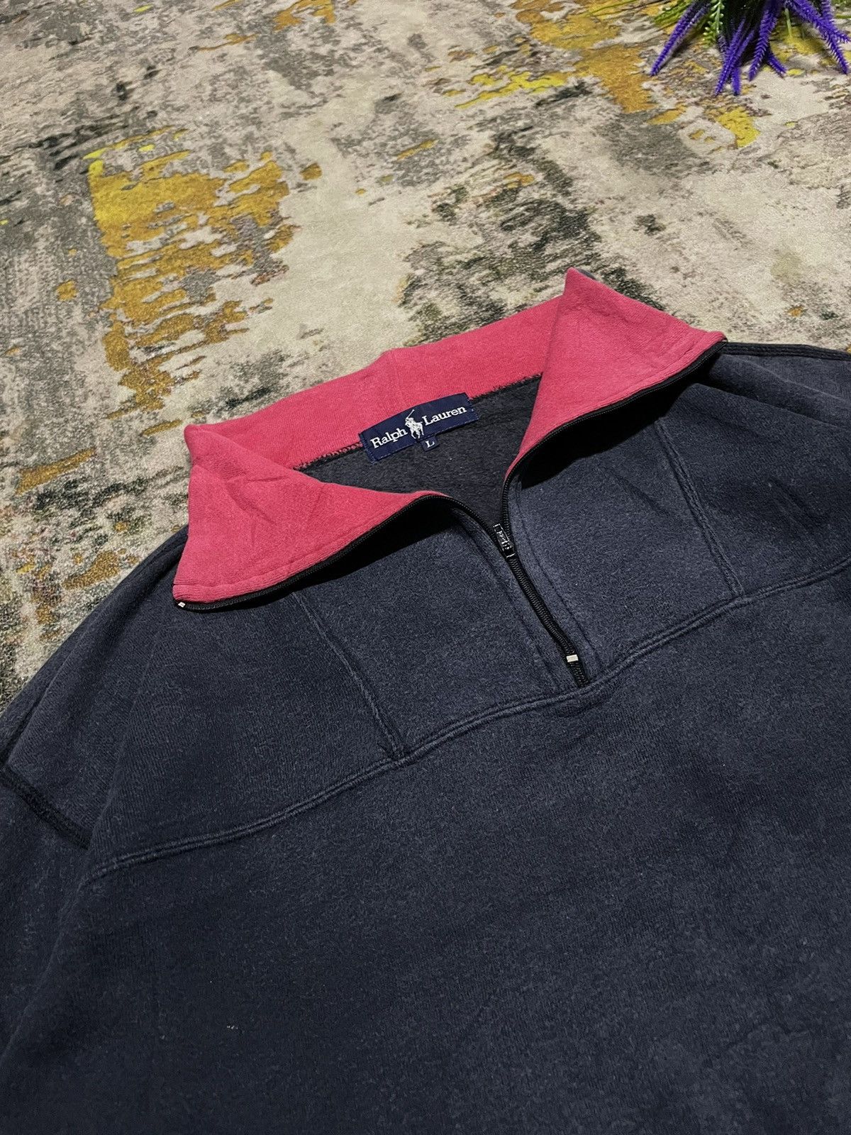 Polo Ralph Lauren Vintage Polo Ralph Lauren half zipper sweetshirts Size US L / EU 52-54 / 3 - 6 Thumbnail