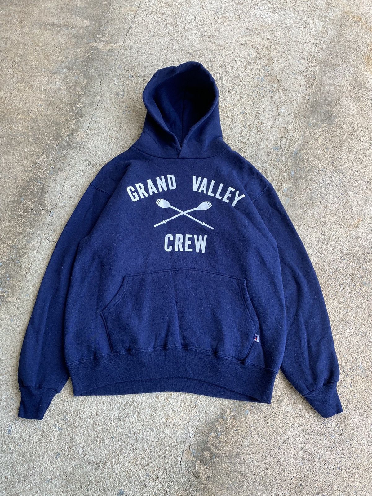 Russell Athletic × Vintage Vintage 90’s Russell Athletic Grand Valley State Hoodie Size US M / EU 48-50 / 2 - 1 Thumbnail