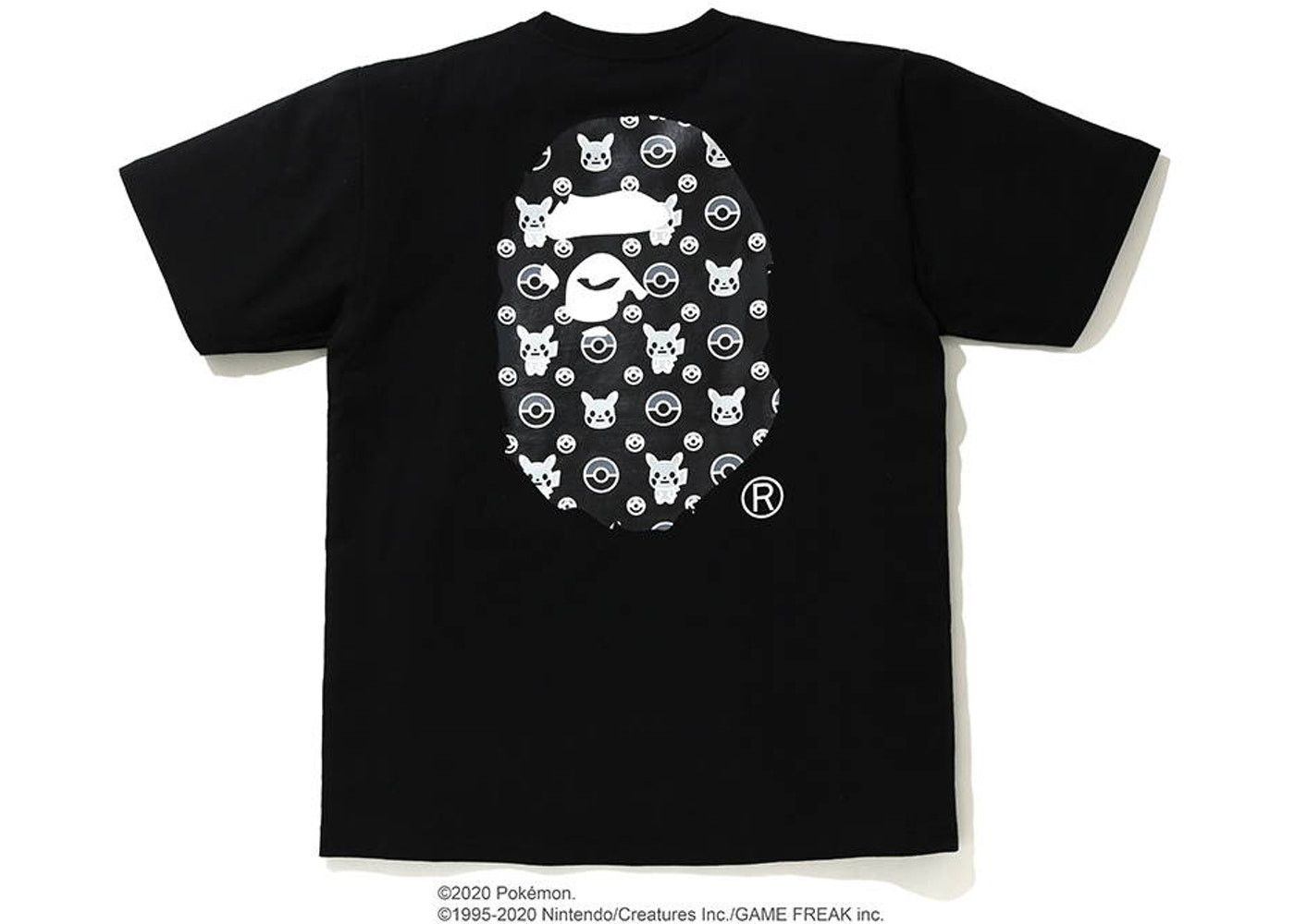 Bape × Pokemon Bape x Pokémon Ape Head Monotone Tee Size US M / EU 48-50 / 2 - 3 Thumbnail