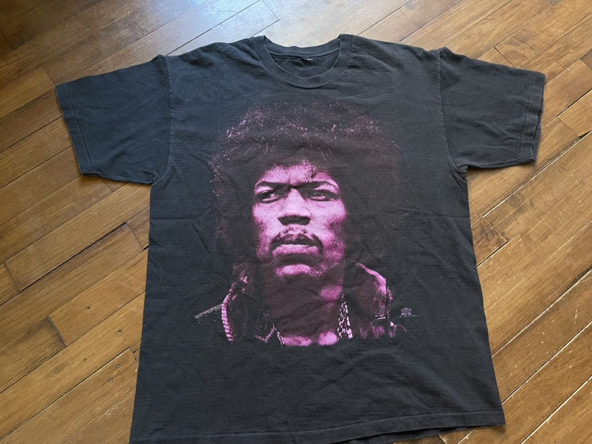 Band Tees × Jimi Hendrix × Vintage Vintage 90s Jimi Hendrix Big Face Winterland Size US L / EU 52-54 / 3 - 1 Thumbnail