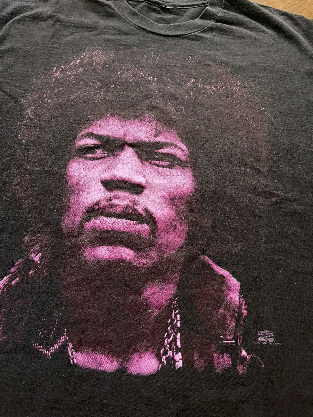 Band Tees × Jimi Hendrix × Vintage Vintage 90s Jimi Hendrix Big Face Winterland Size US L / EU 52-54 / 3 - 2 Thumbnail