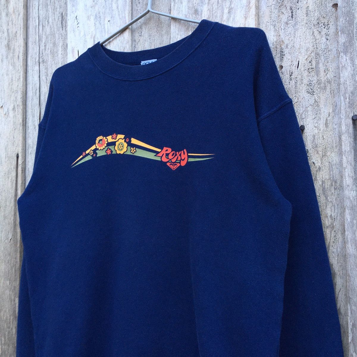 Quiksilver × Vintage Vintage Roxy Quiksilver Japan Surf Sweatshirt Big Logo Size L / US 10 / IT 46 - 3 Thumbnail