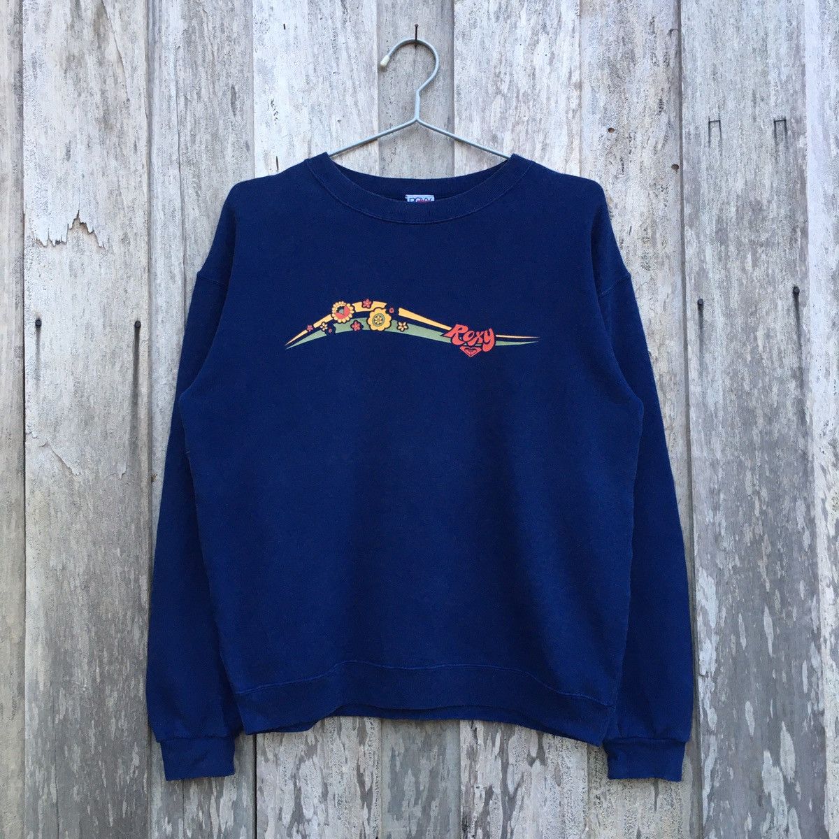 Quiksilver × Vintage Vintage Roxy Quiksilver Japan Surf Sweatshirt Big Logo Size L / US 10 / IT 46 - 1 Thumbnail