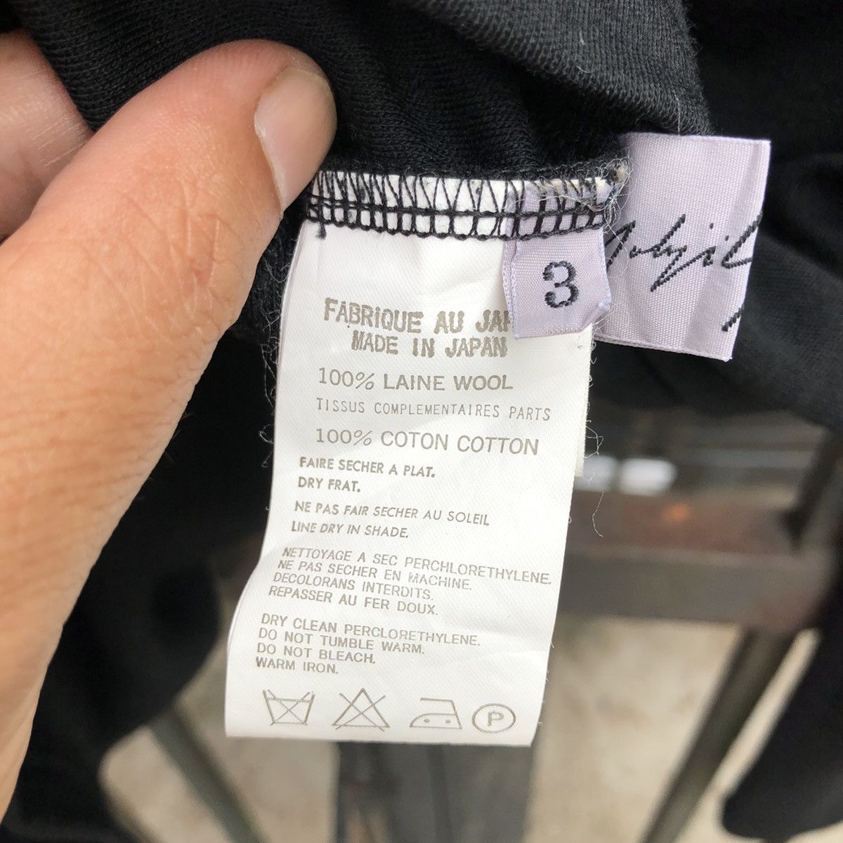 Yohji Yamamoto Black Turtle Neck Light Jacket
