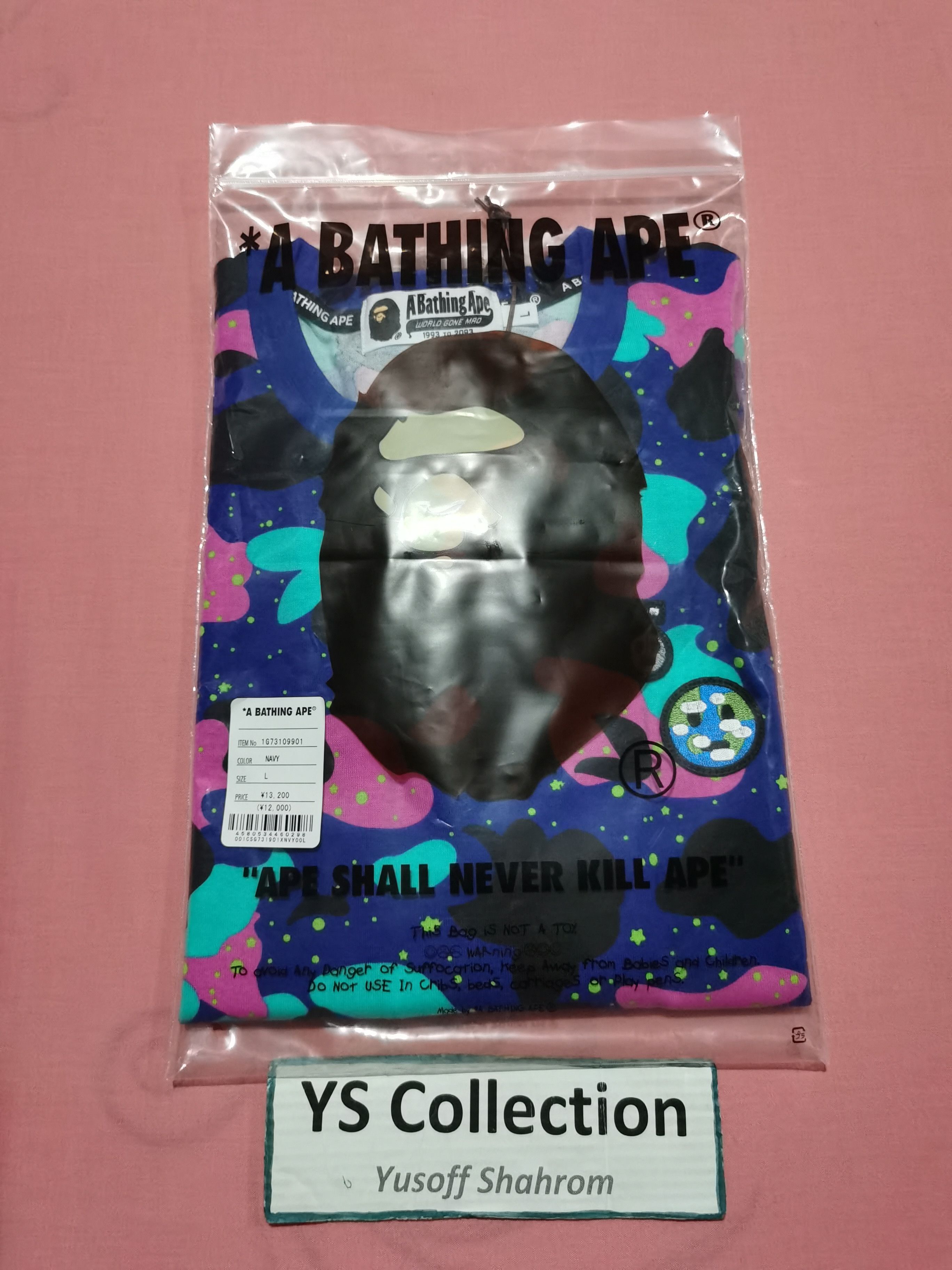 Bape × Kid Cudi Bape x Kid Cudi Camo Tee Size US L / EU 52-54 / 3 - 4 Thumbnail