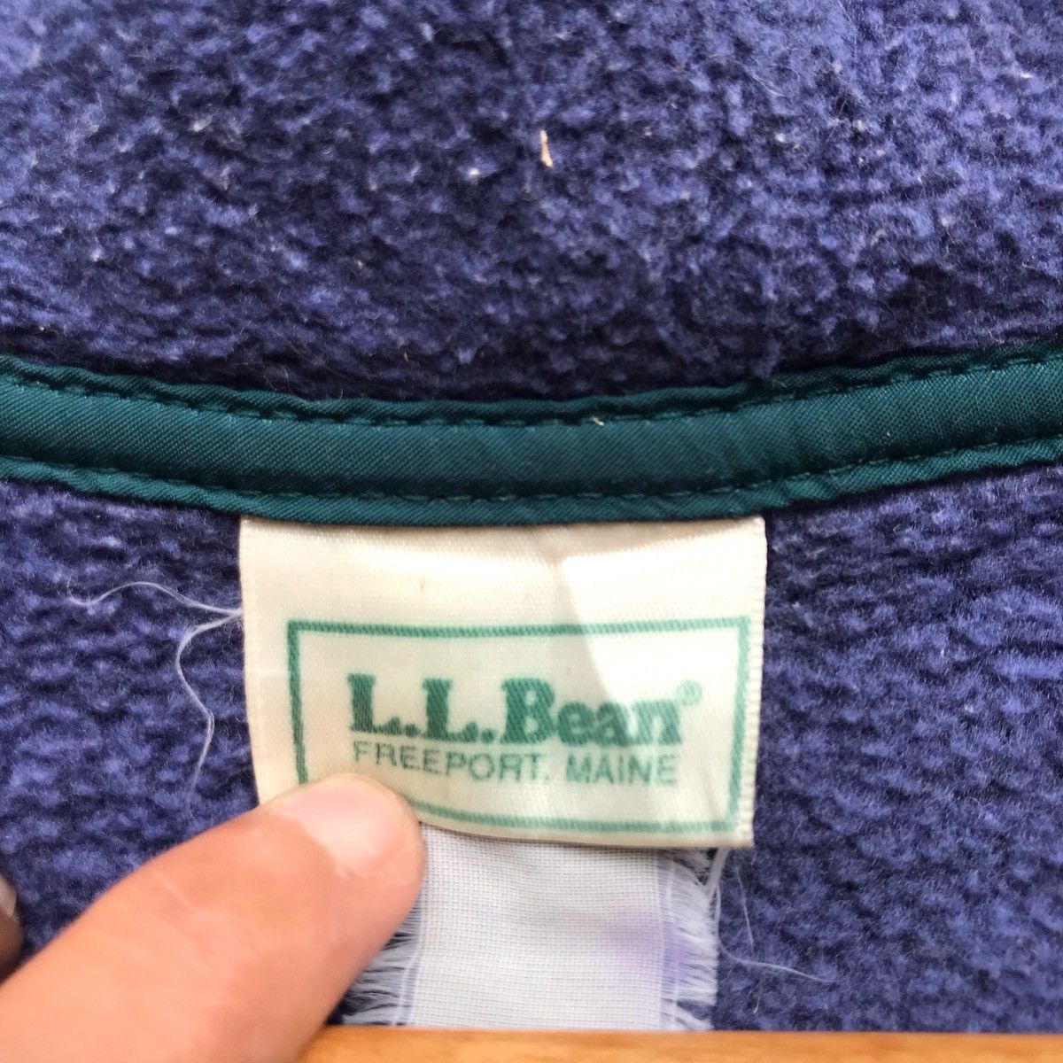 L.L. Bean × Vintage 90’s LL BEAN Fleece Half Snap Button Size US L / EU 52-54 / 3 - 5 Thumbnail
