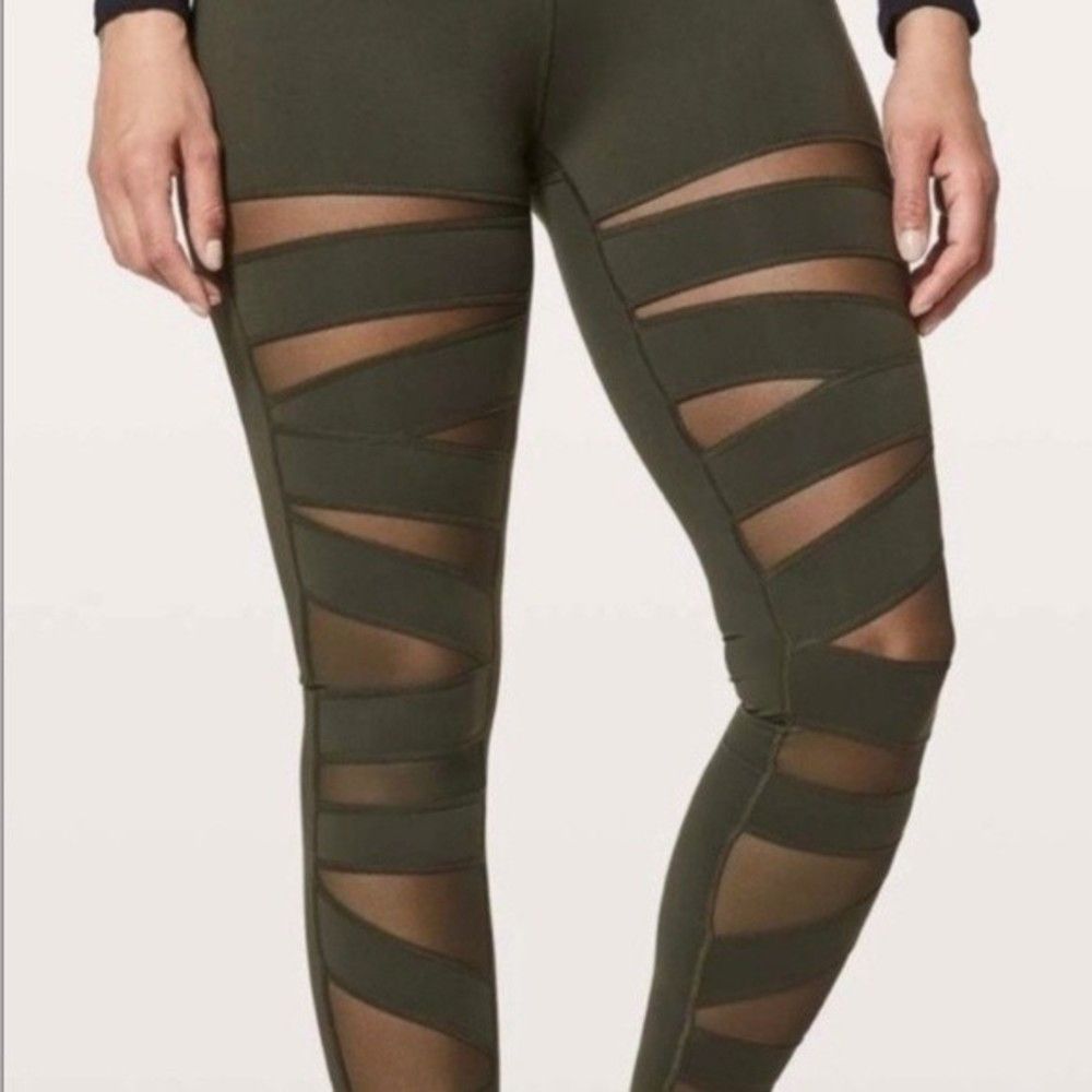 Lululemon Lululemon Wunder Under Leggings Hi RiseTech Mesh XS 2 Grailed
