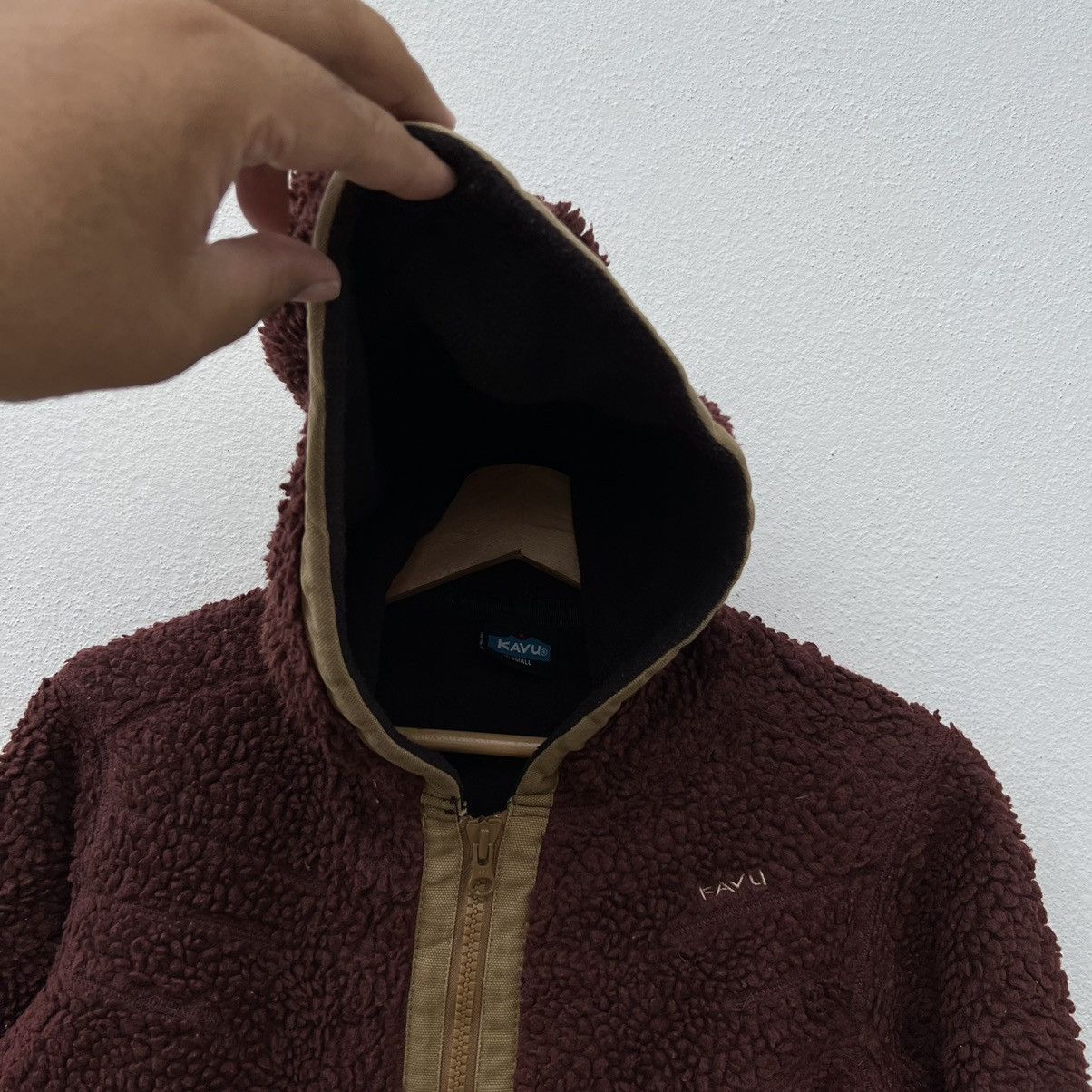 Japanese Brand FLEECE SHERPA HOODIE JACKET KAVU Size US XS / EU 42 / 0 - 6 Thumbnail