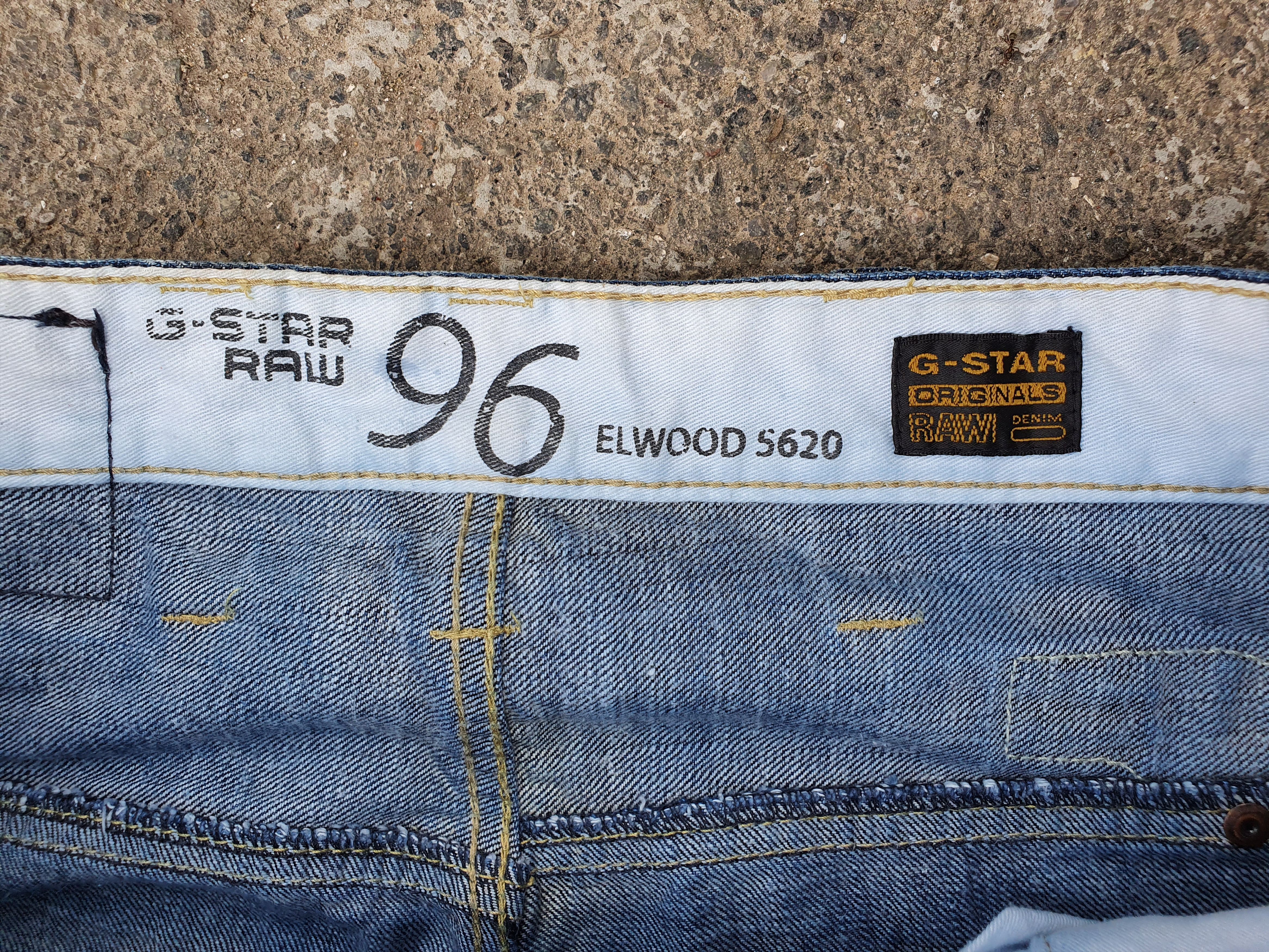 G-Star × Vintage 90s GSTAR Elwood Heritage Loose Rare Biker Knees Jeans Size US 32 / EU 48 - 8 Thumbnail