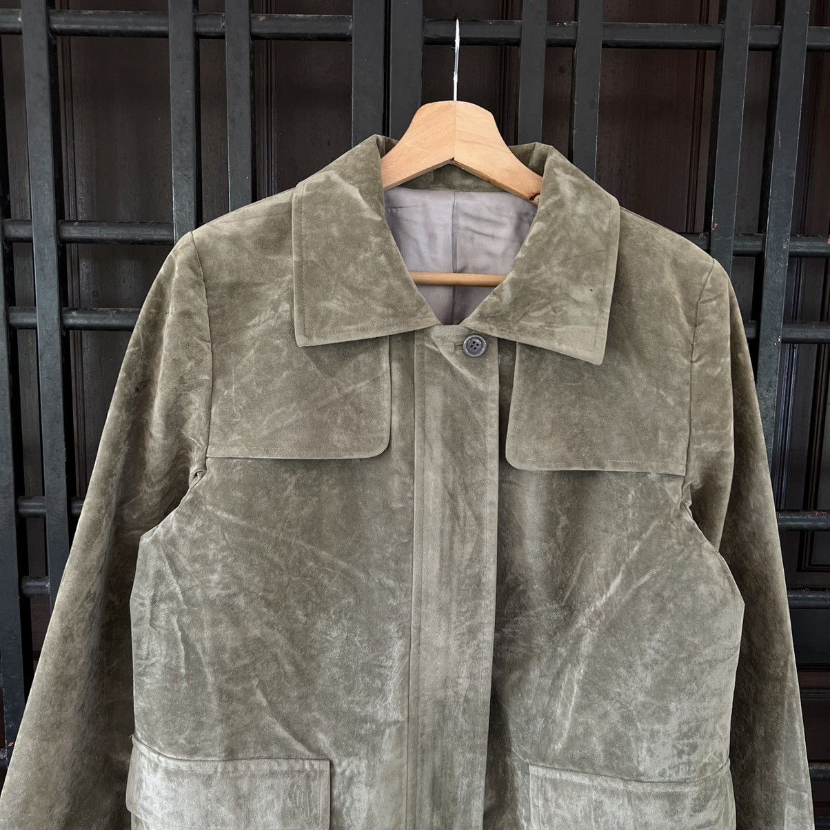 Japanese Brand VELVET CORDUROY MULTI POCKET DOUBLE BREAST JACKET Size US M / EU 48-50 / 2 - 3 Thumbnail