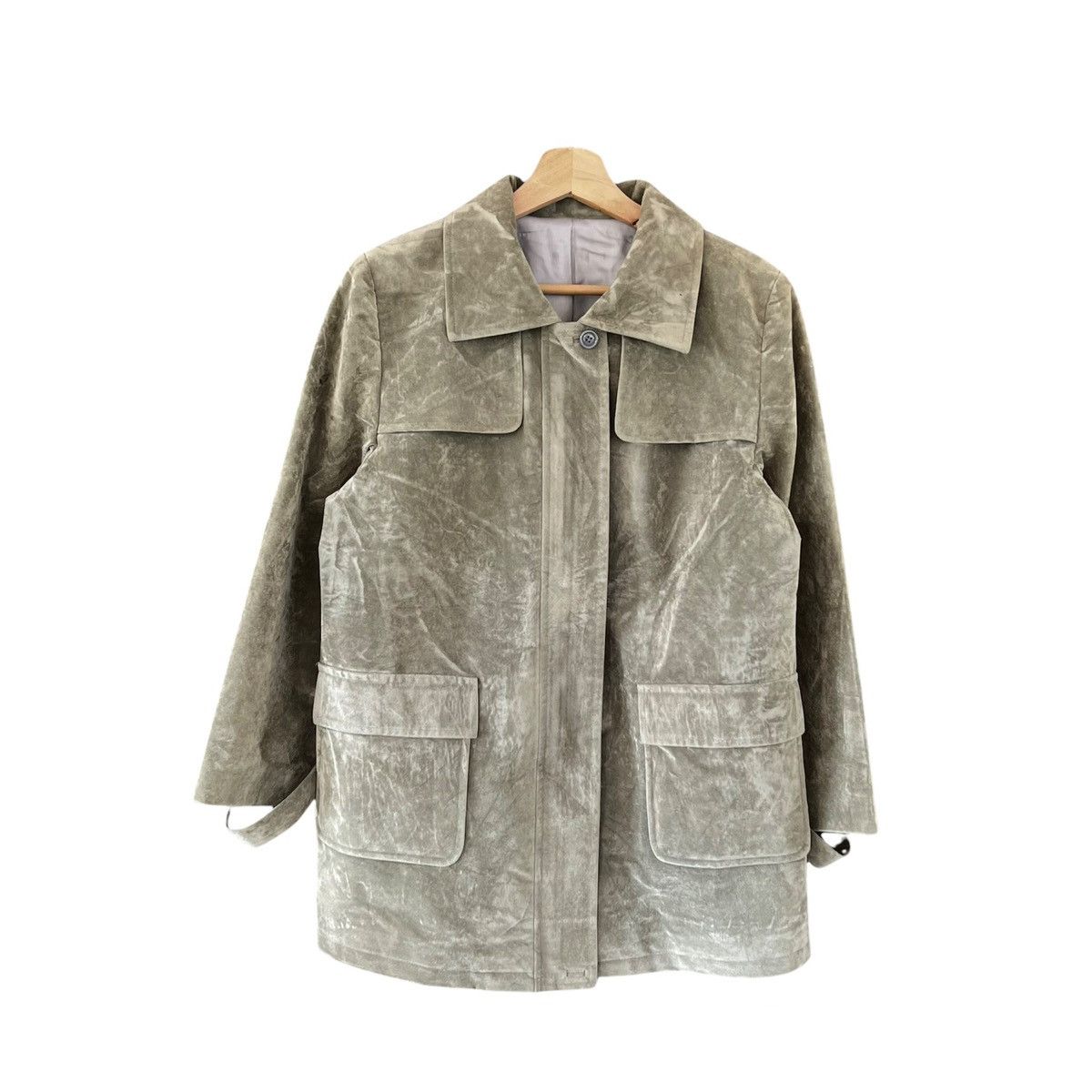 Japanese Brand VELVET CORDUROY MULTI POCKET DOUBLE BREAST JACKET Size US M / EU 48-50 / 2 - 1 Thumbnail