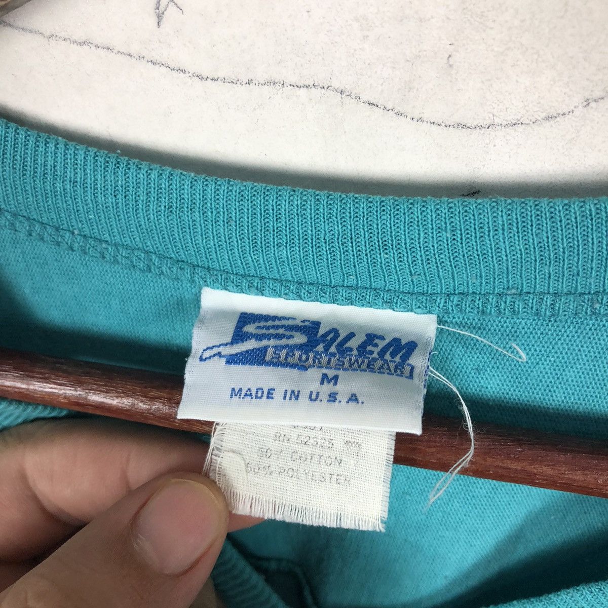 Salem Sportswear VINTAGE SALEM SPORTSWEAR MADE IN USA SINGLE STITCH Size US M / EU 48-50 / 2 - 7 Thumbnail