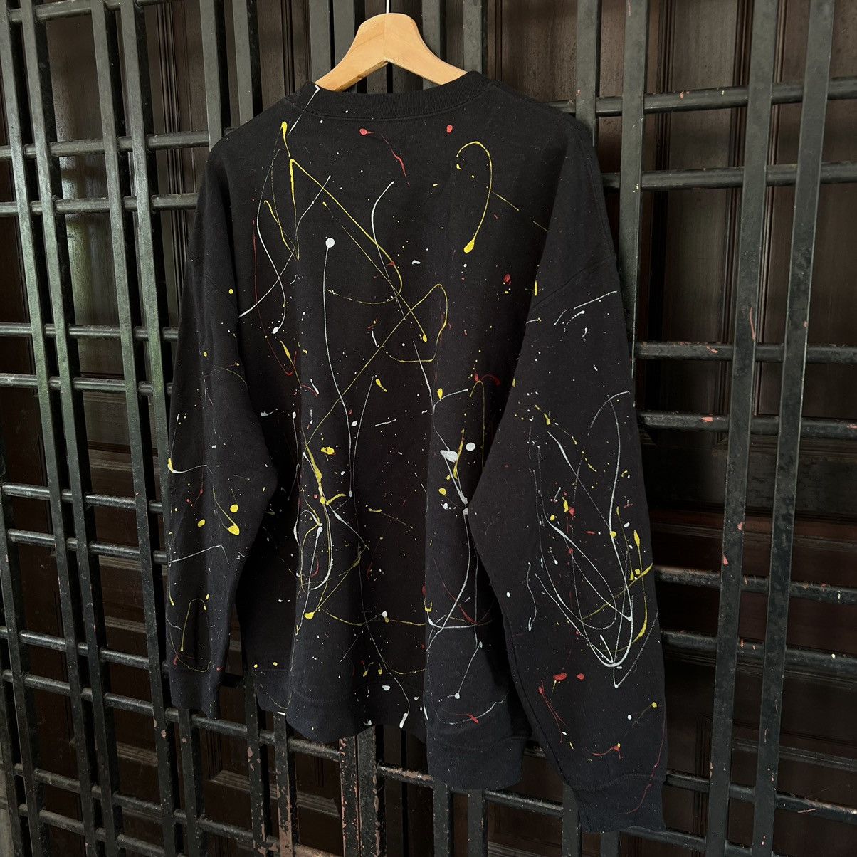 Japanese Brand VINTAGE PAINTED FLASH FULL PRINT SWEATSHIRT Size US L / EU 52-54 / 3 - 7 Thumbnail