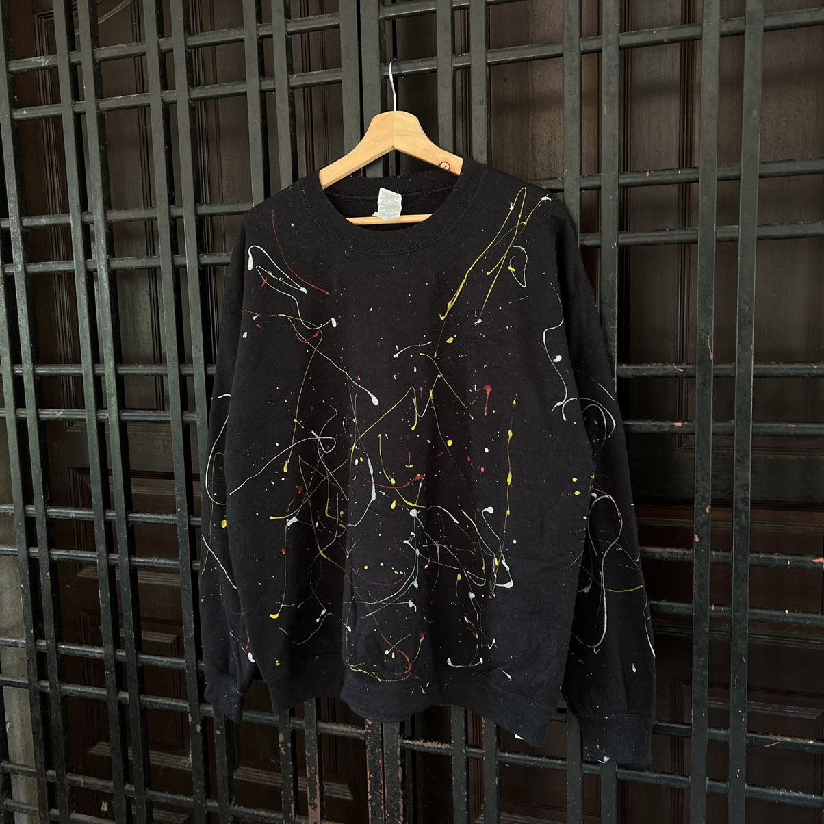 Japanese Brand VINTAGE PAINTED FLASH FULL PRINT SWEATSHIRT Size US L / EU 52-54 / 3 - 2 Thumbnail