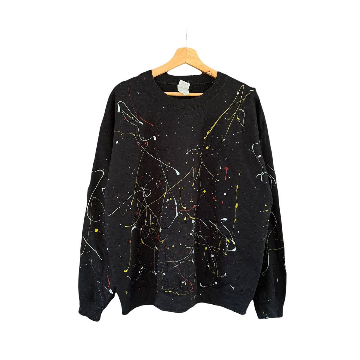 Japanese Brand VINTAGE PAINTED FLASH FULL PRINT SWEATSHIRT Size US L / EU 52-54 / 3 - 1 Thumbnail