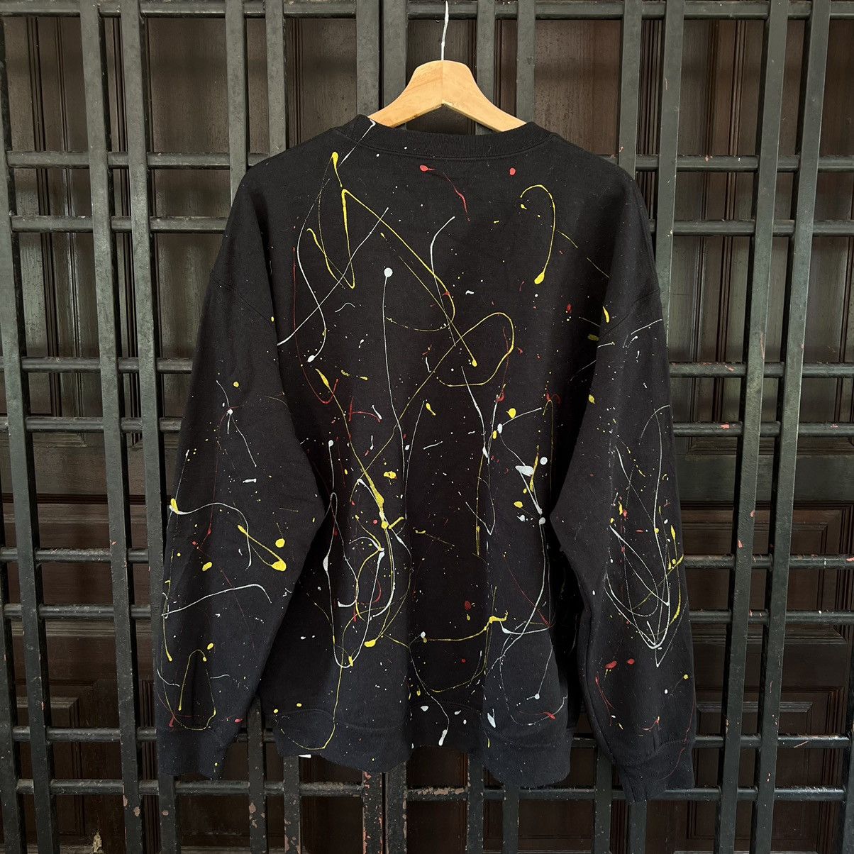 Japanese Brand VINTAGE PAINTED FLASH FULL PRINT SWEATSHIRT Size US L / EU 52-54 / 3 - 6 Thumbnail