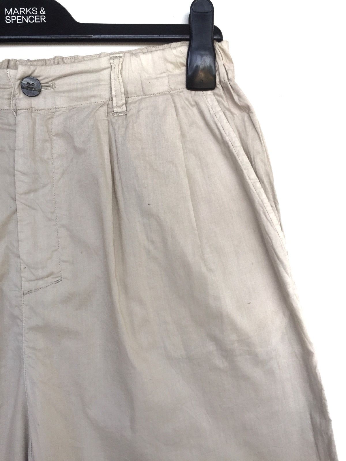 Issey Miyake Issey Miyake Plantation Wide Leg Cotton Crop Pants Size US 30 / EU 46 - 2 Thumbnail