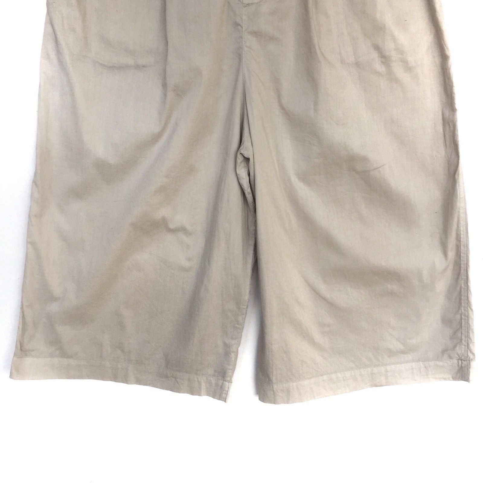 Issey Miyake Issey Miyake Plantation Wide Leg Cotton Crop Pants Size US 30 / EU 46 - 4 Thumbnail