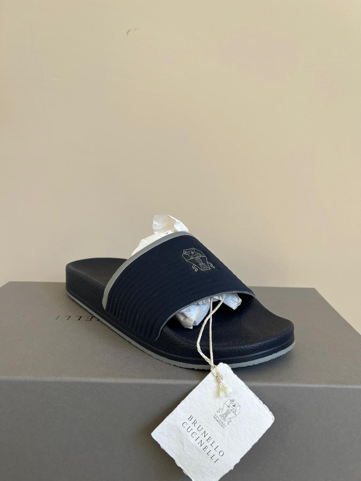 Brunello Cucinelli Slippers in Blue Color Size US 7 / EU 40 - 1 Thumbnail