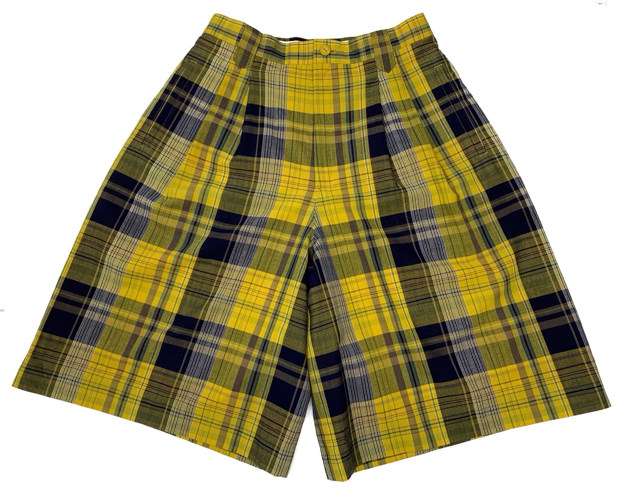 Burberry × Burberry Prorsum × Designer Burberry’s Golf Nova Checked Plaid Yellow Shorts Pants Size US 28 / EU 44 - 2 Thumbnail