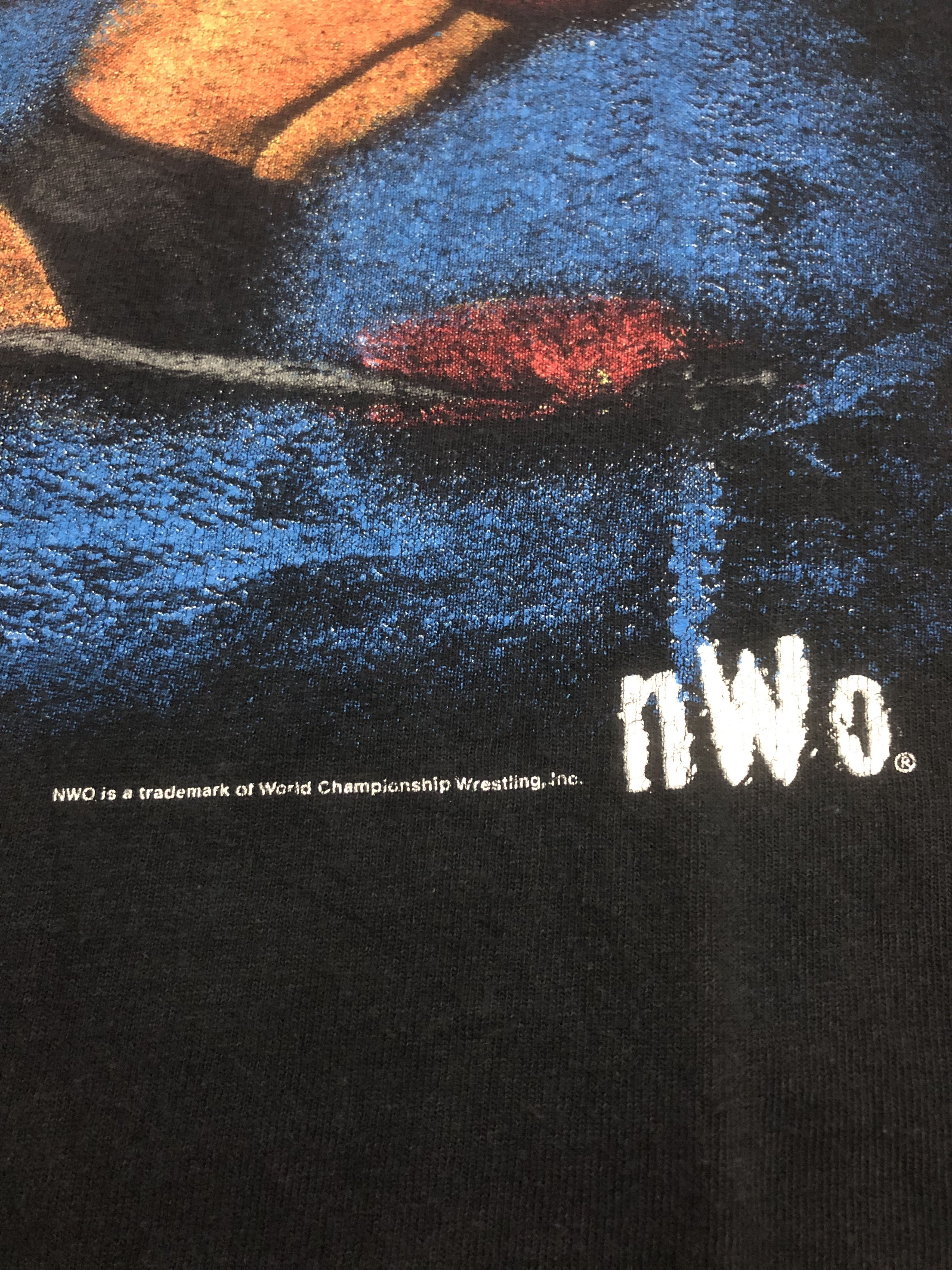 Vintage Vintage nWo Tshirt The Giant vs Lex Luger Size US L / EU 52-54 / 3 - 3 Thumbnail