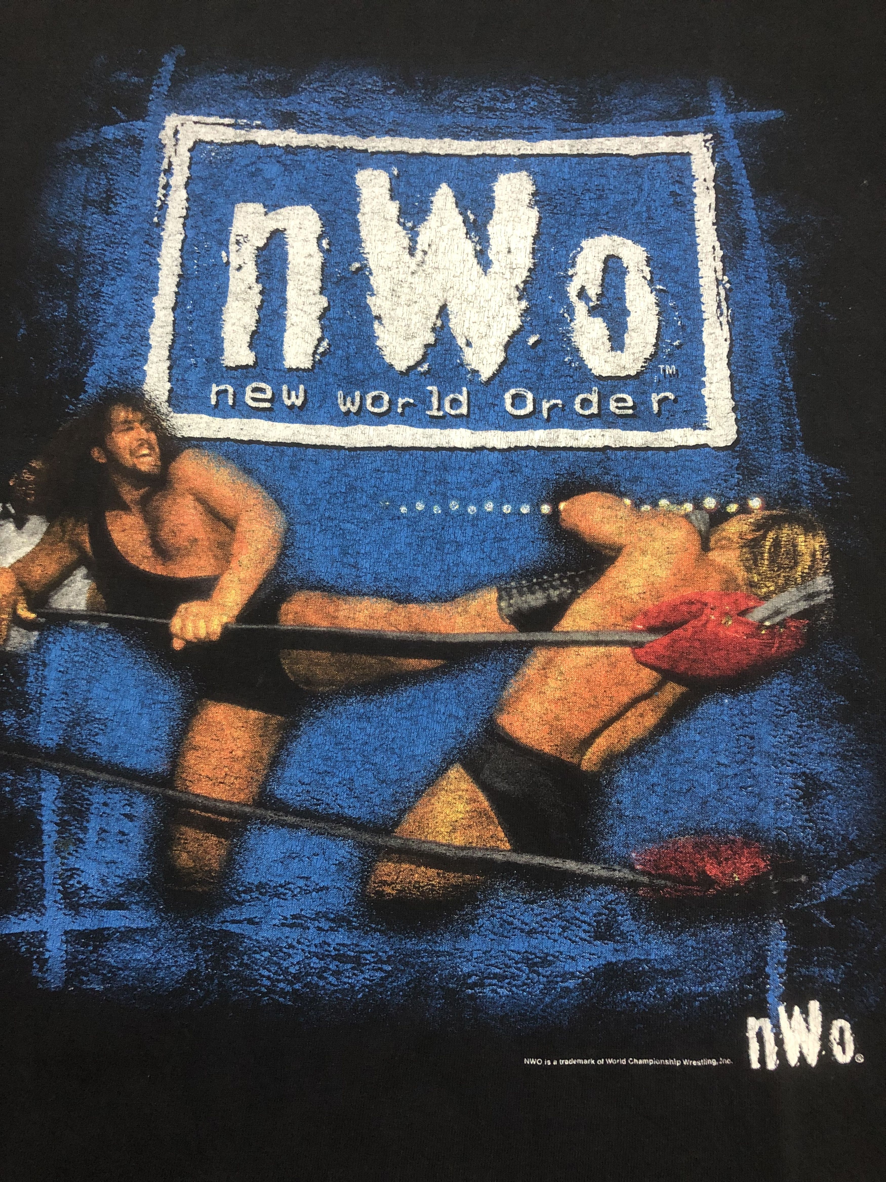 Vintage Vintage nWo Tshirt The Giant vs Lex Luger Size US L / EU 52-54 / 3 - 2 Thumbnail