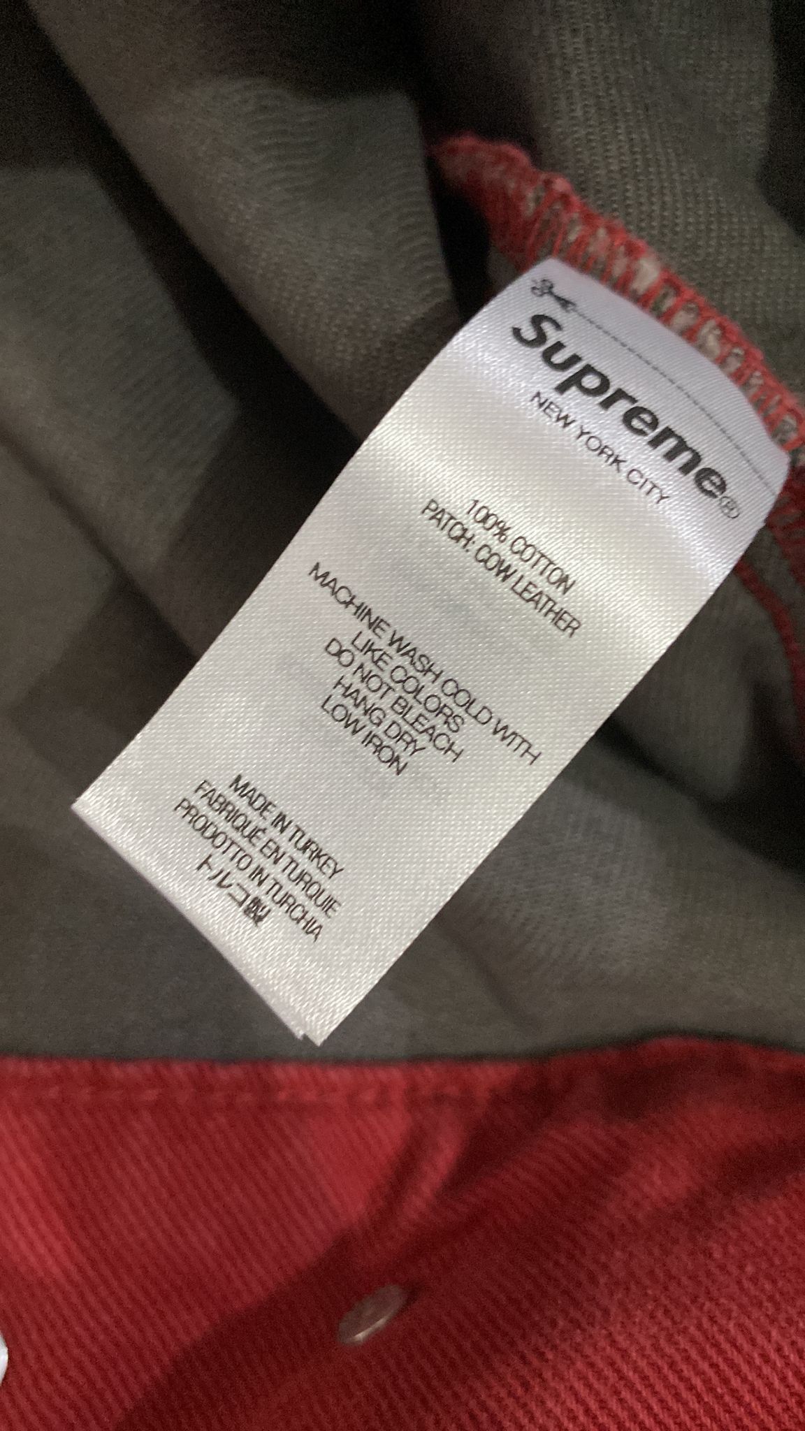 Supreme 2-Tone Paneled Denim Jacket Size US L / EU 52-54 / 3 - 7 Thumbnail
