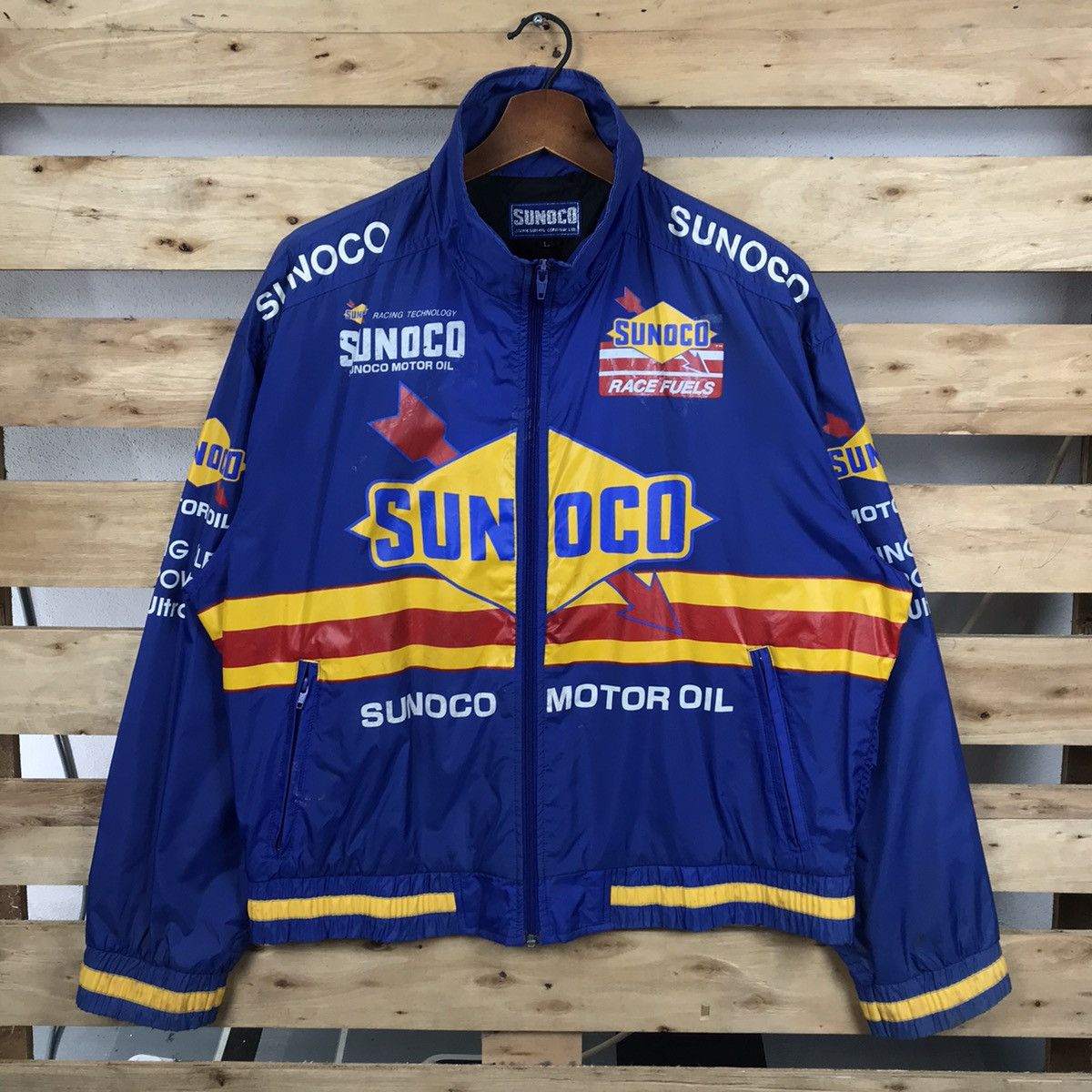 NASCAR × Sports Specialties Sunoco Racing Fuel Motor Oil Lubricant Racing Team Jacket Size US L / EU 52-54 / 3 - 1 Thumbnail