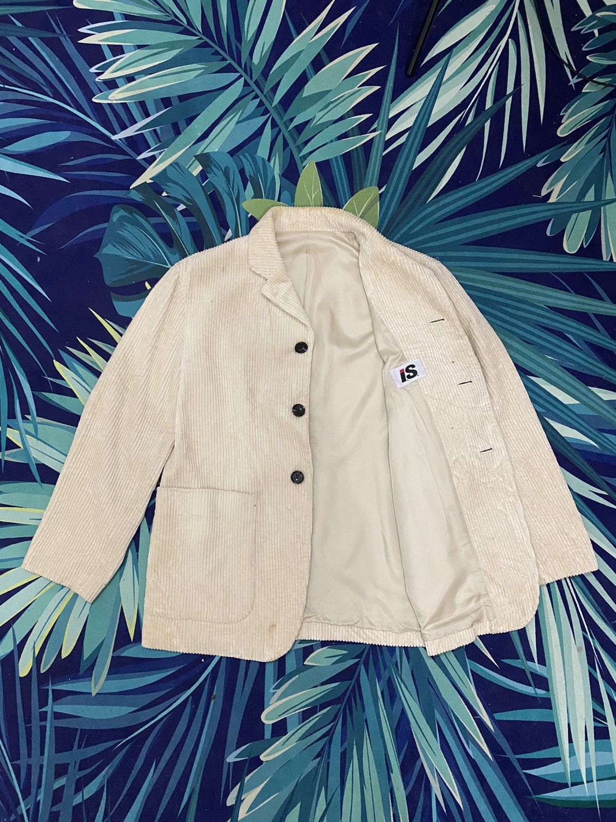 Designer × Issey Miyake × Vintage GK104 RARE🔥IS33-FD034 VINTAGE ISSEY MIYAKE CORDUROY JACKET Size US M / EU 48-50 / 2 - 1 Thumbnail