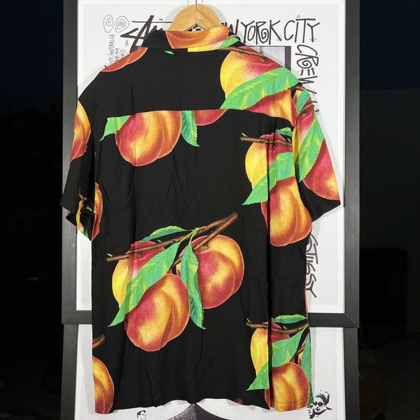 Stussy STUSSY PEACH PATTERN SS SHIRT - OVERSIZE - M | Grailed