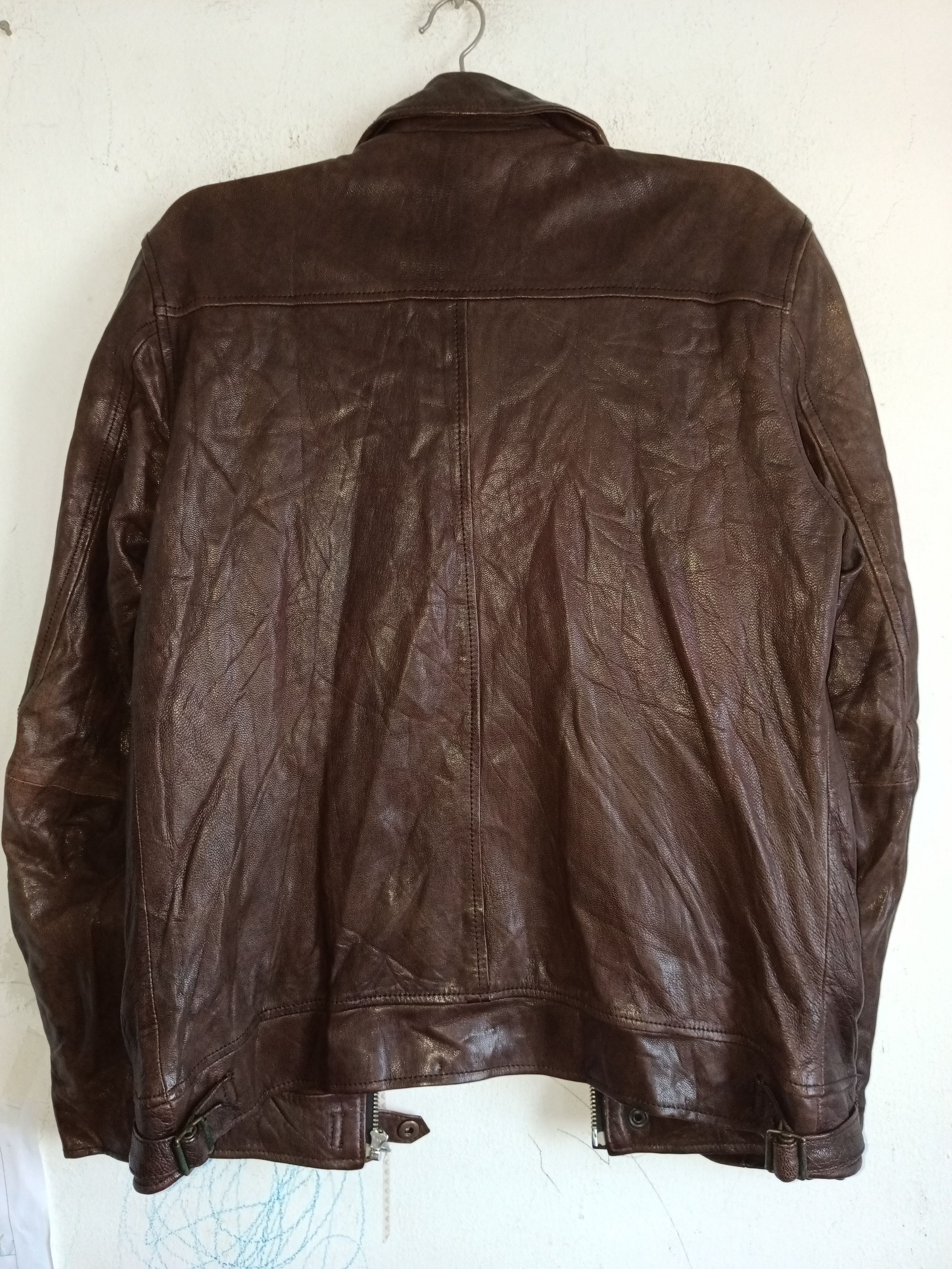 Other Vintage 90s Paul Smith R.Newbold Leather Biker Jacket Size US M / EU 48-50 / 2 - 5 Thumbnail
