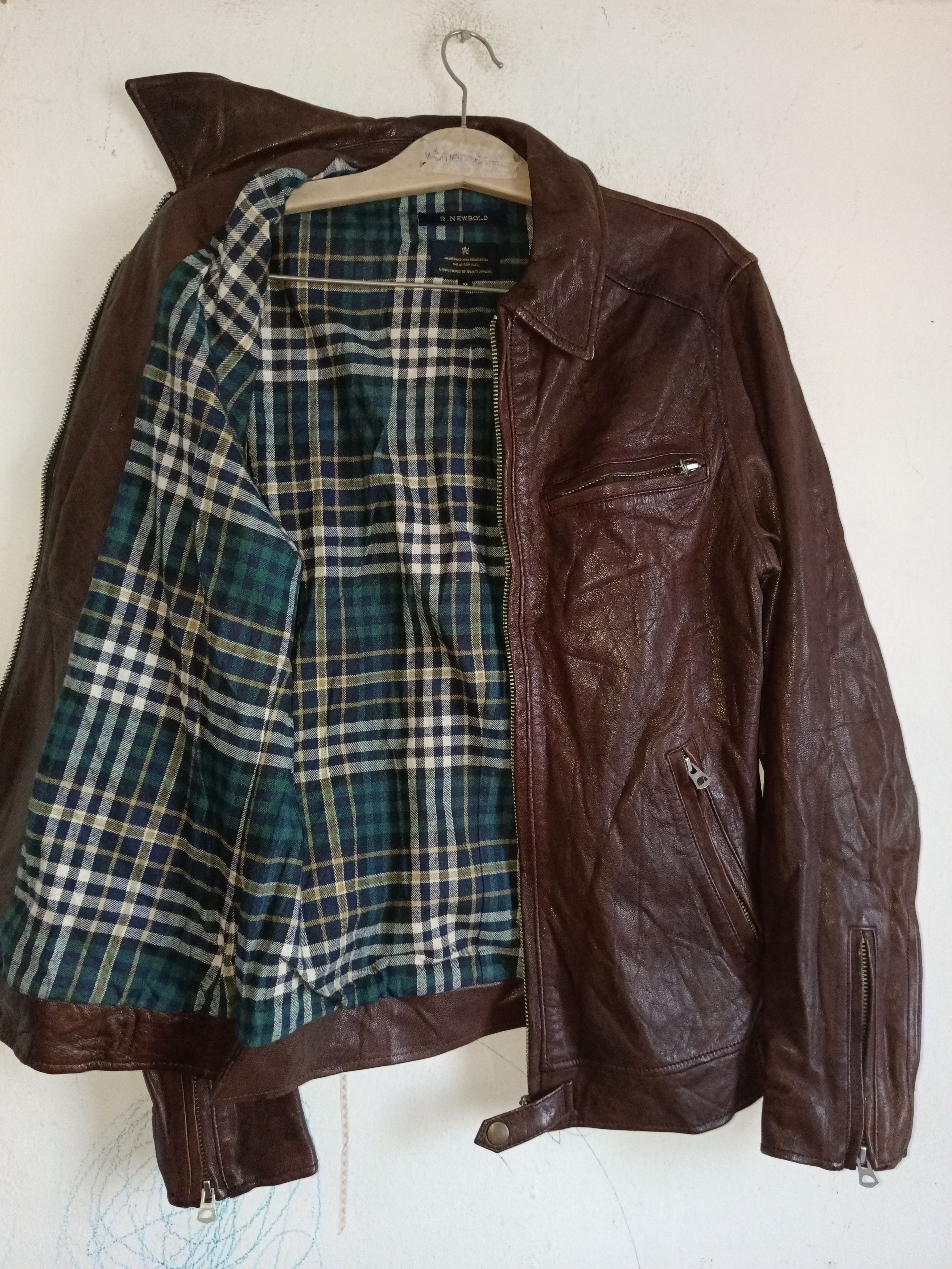 Other Vintage 90s Paul Smith R.Newbold Leather Biker Jacket Size US M / EU 48-50 / 2 - 4 Thumbnail