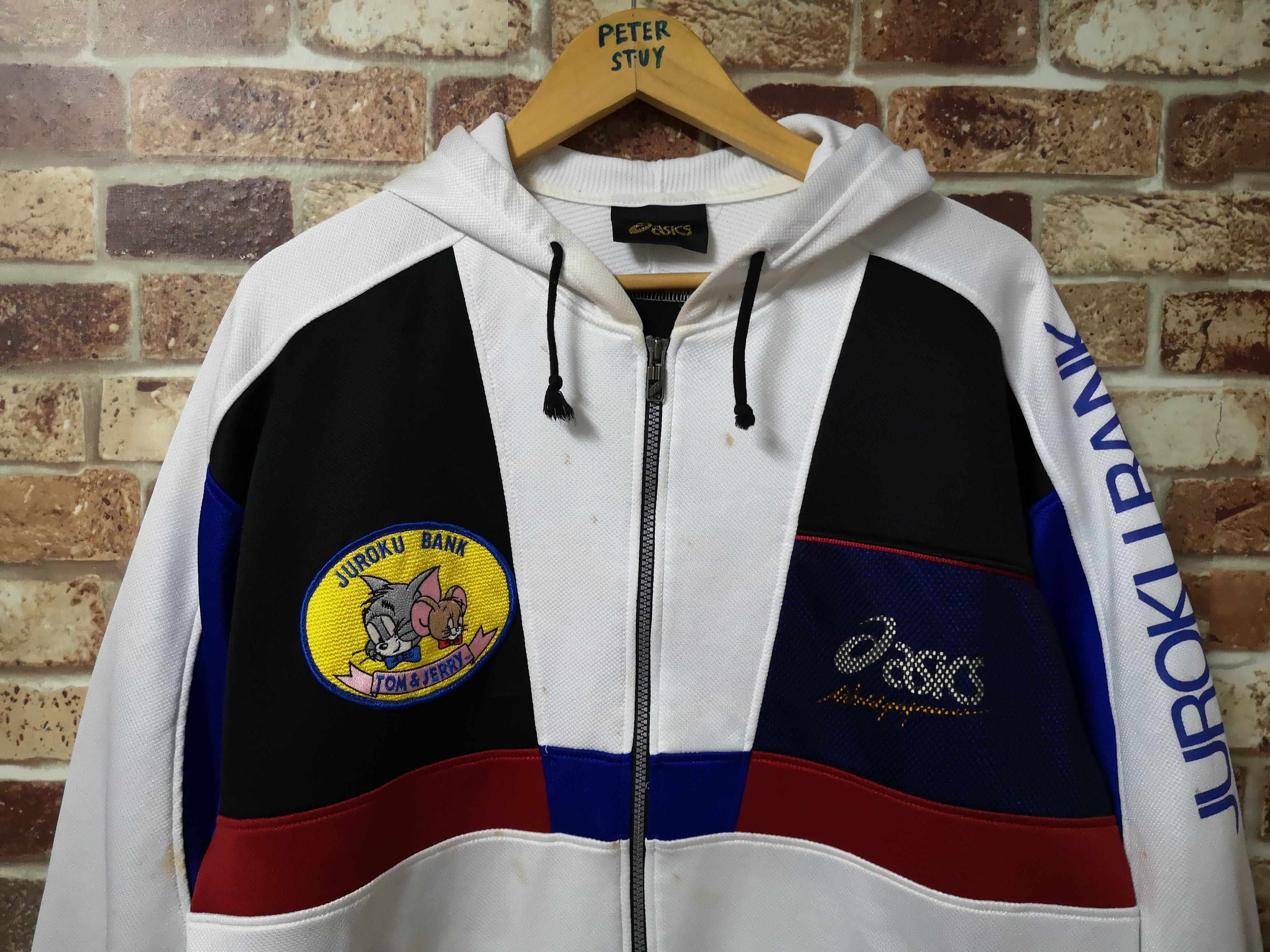 Asics × Vintage Vintage Asics x Tom & Jerry Hoodies Size US L / EU 52-54 / 3 - 3 Thumbnail