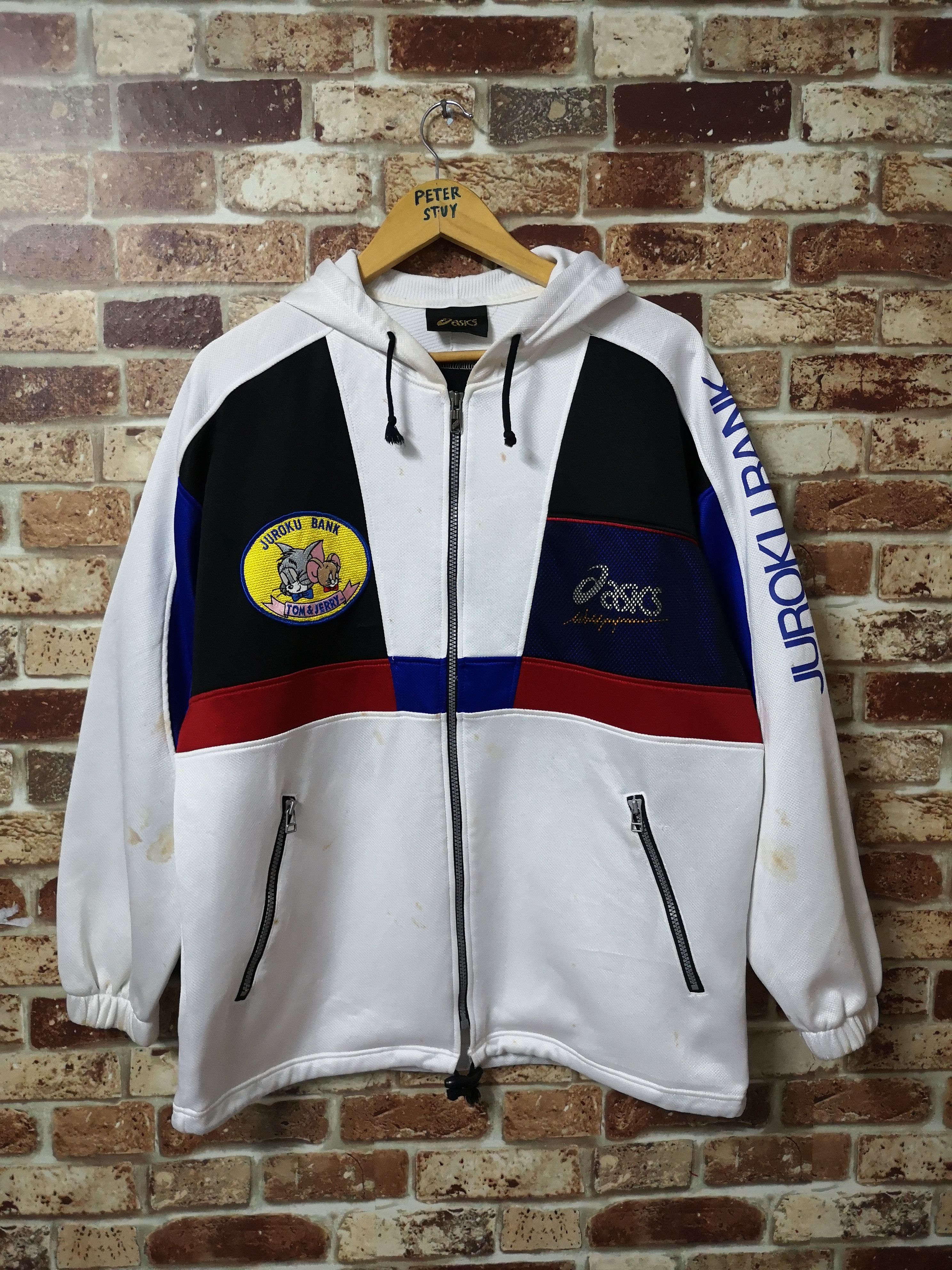 Asics × Vintage Vintage Asics x Tom & Jerry Hoodies Size US L / EU 52-54 / 3 - 1 Thumbnail