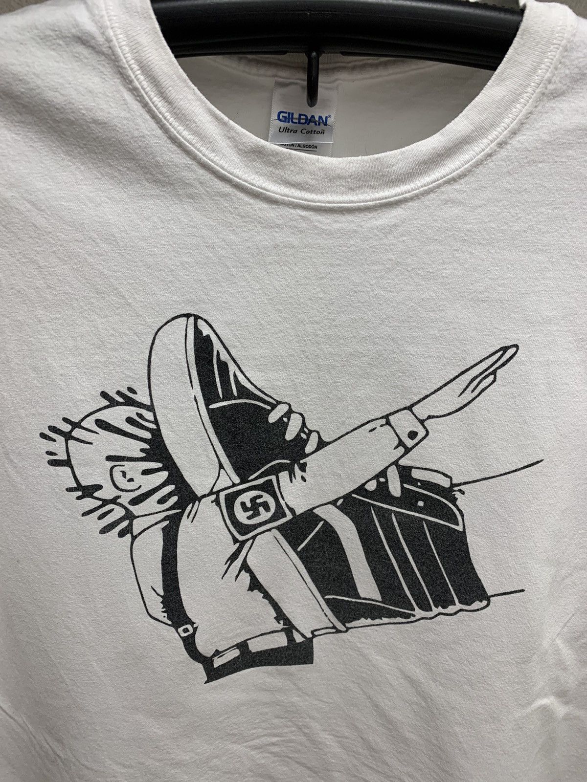 Gildan Vans skateboarding vs fascism nazi t-shirt Xl white stop Size US XL / EU 56 / 4 - 3 Thumbnail
