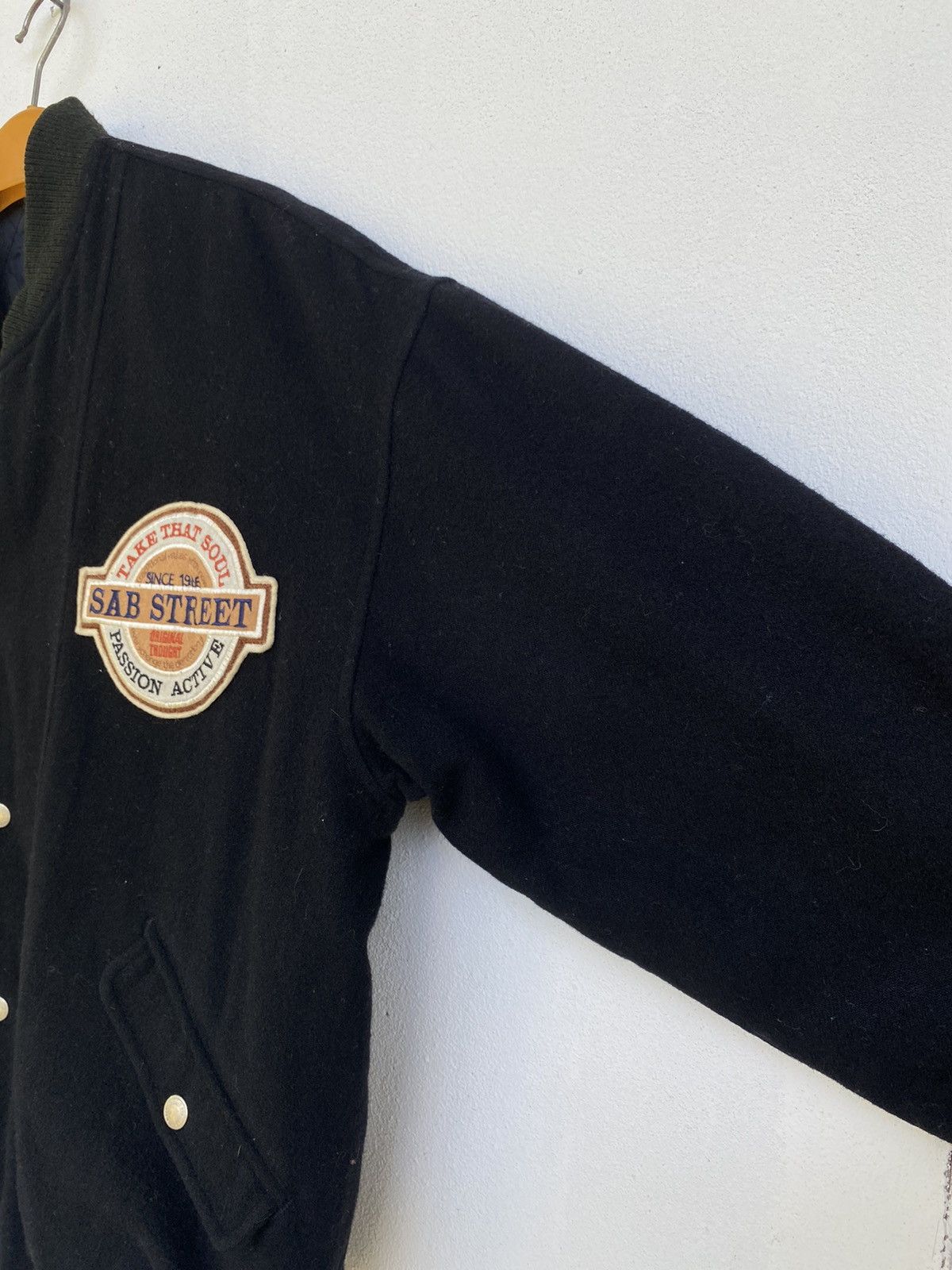 Vintage 🔥Vintage Sab Street Varsity Wool Jacket Size US L / EU 52-54 / 3 - 5 Thumbnail