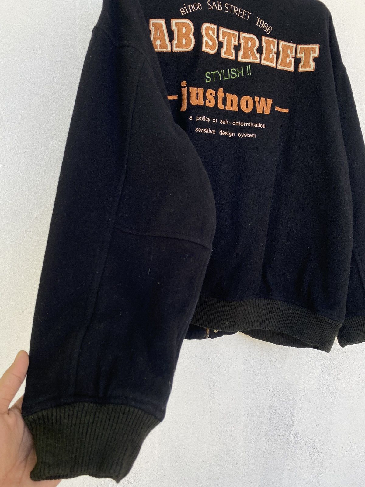 Vintage 🔥Vintage Sab Street Varsity Wool Jacket Size US L / EU 52-54 / 3 - 12 Thumbnail