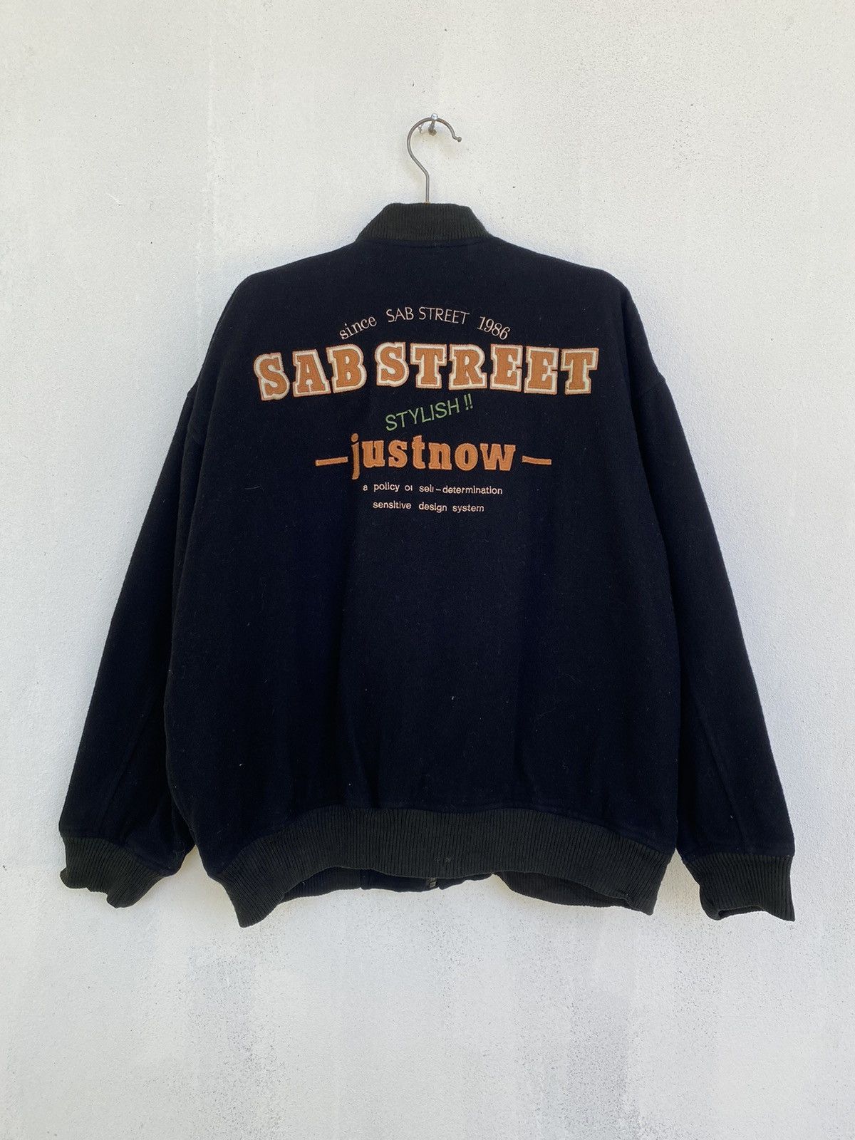 Vintage 🔥Vintage Sab Street Varsity Wool Jacket Size US L / EU 52-54 / 3 - 10 Thumbnail