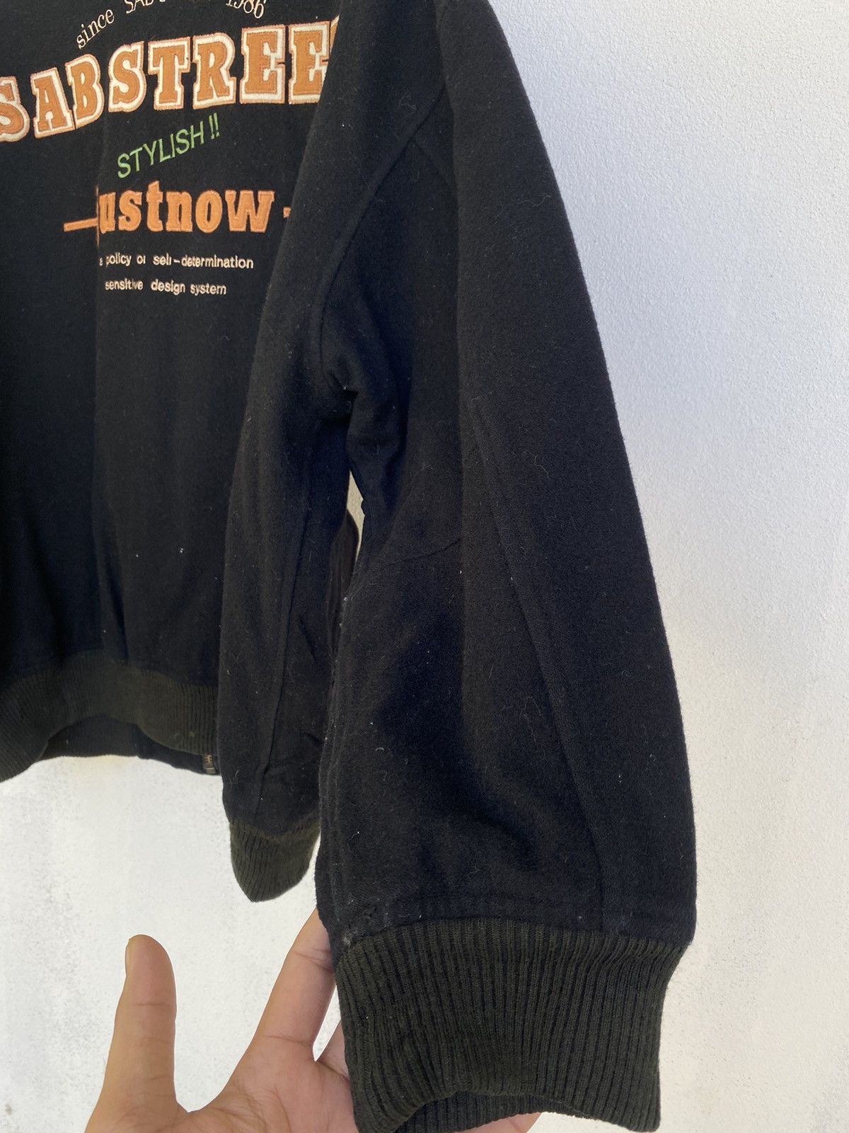 Vintage 🔥Vintage Sab Street Varsity Wool Jacket Size US L / EU 52-54 / 3 - 13 Thumbnail