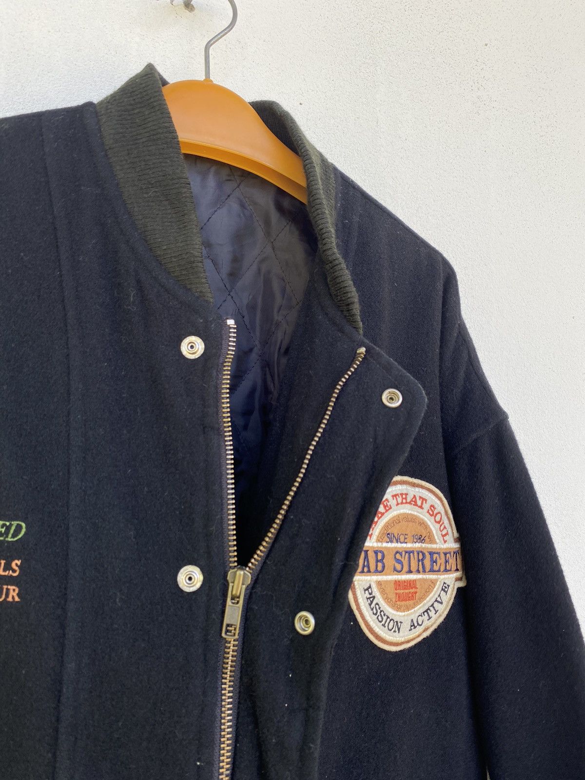 Vintage 🔥Vintage Sab Street Varsity Wool Jacket Size US L / EU 52-54 / 3 - 14 Thumbnail